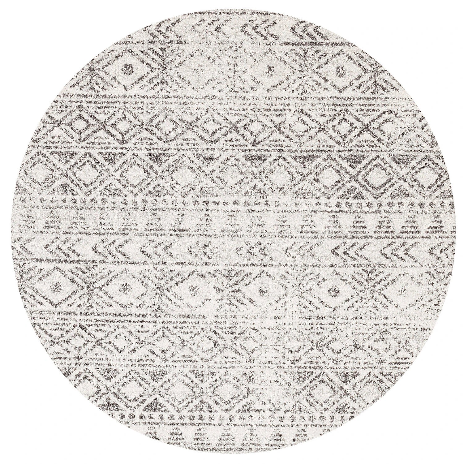 2 Common Ground Rugs Bluebay 456 240x240cm - Large Round Power Loomed Pet Friendly Rug - Natural, 2 of 5
