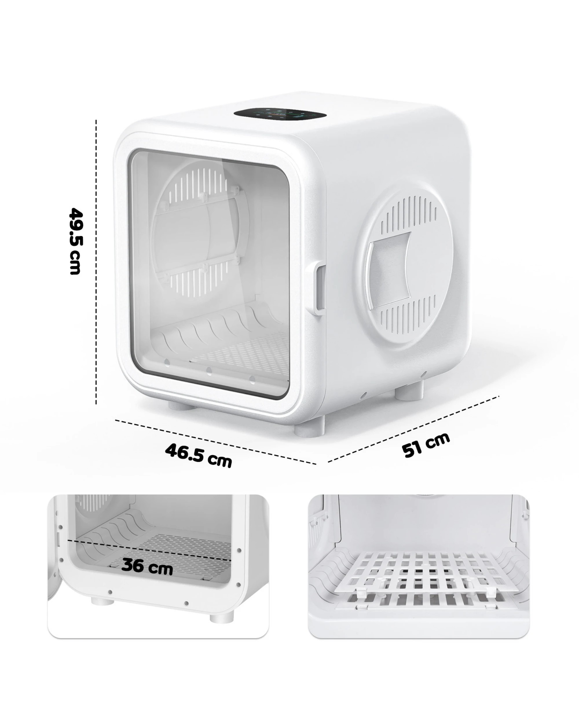8 Advwin 68L Pet Dryer Box Smart Pet Dryer Box Cat Dog Hair Dryer, 8 of 8