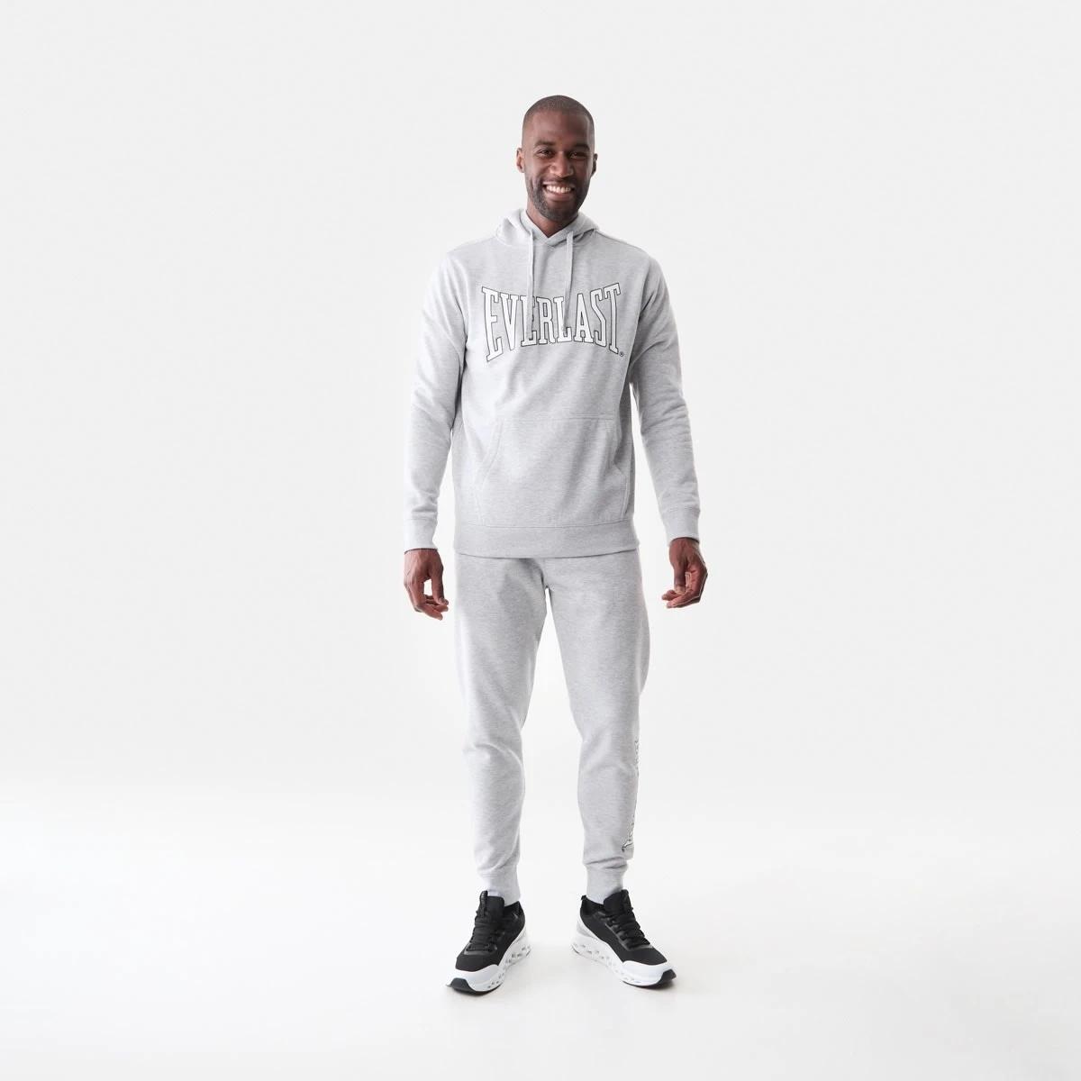 7 Everlast Mens Block Trackpants Greymarl, 7 of 7