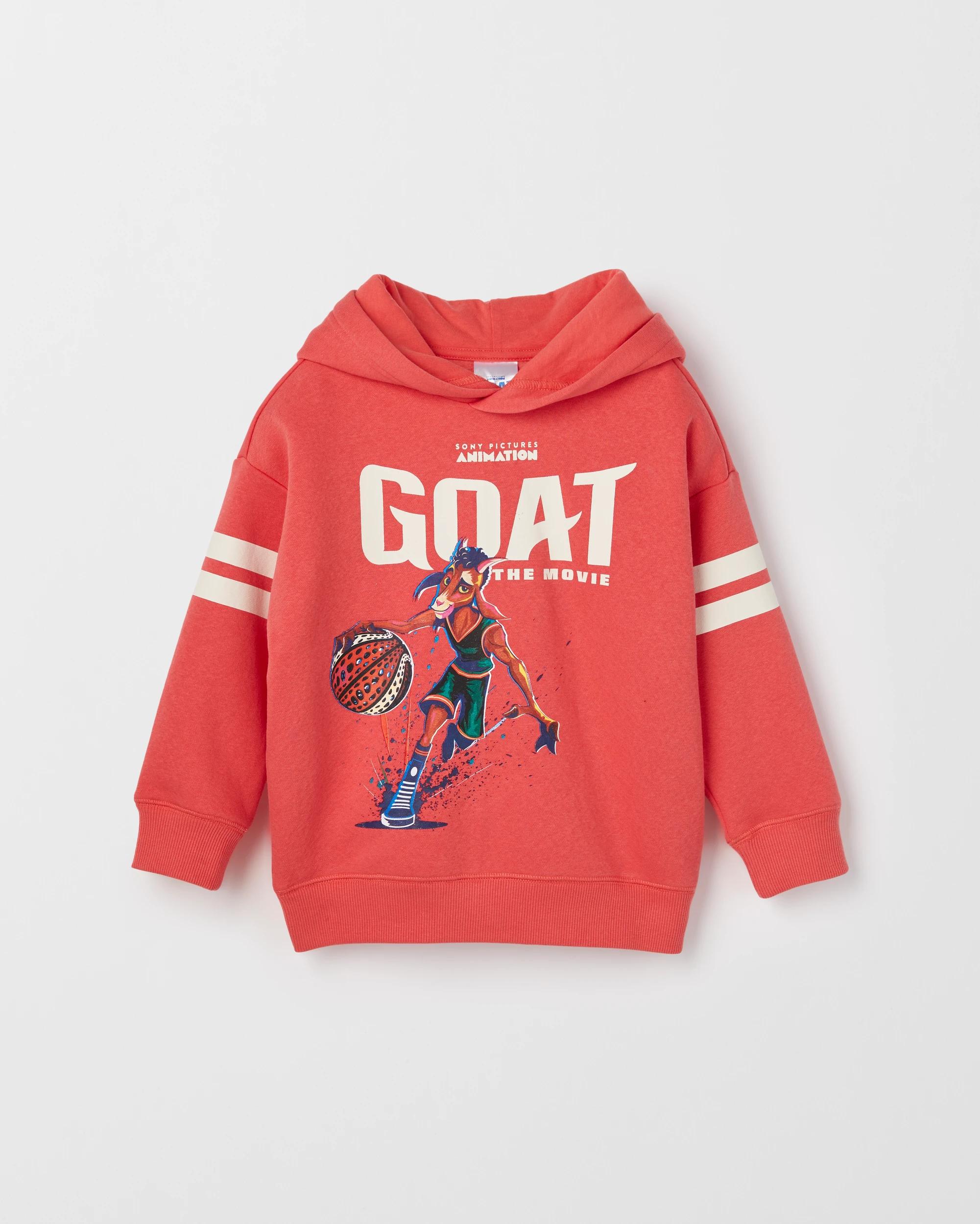 5 SONY GOAT Australian Cotton Blend Hoodie RED, 5 of 6