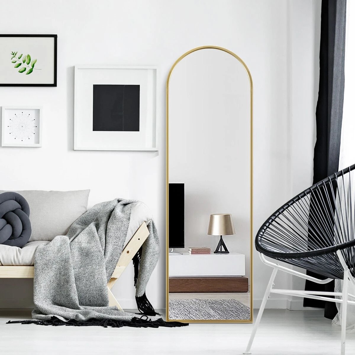 6 LUXSUITE Arch Full Length Mirror, 6 of 7