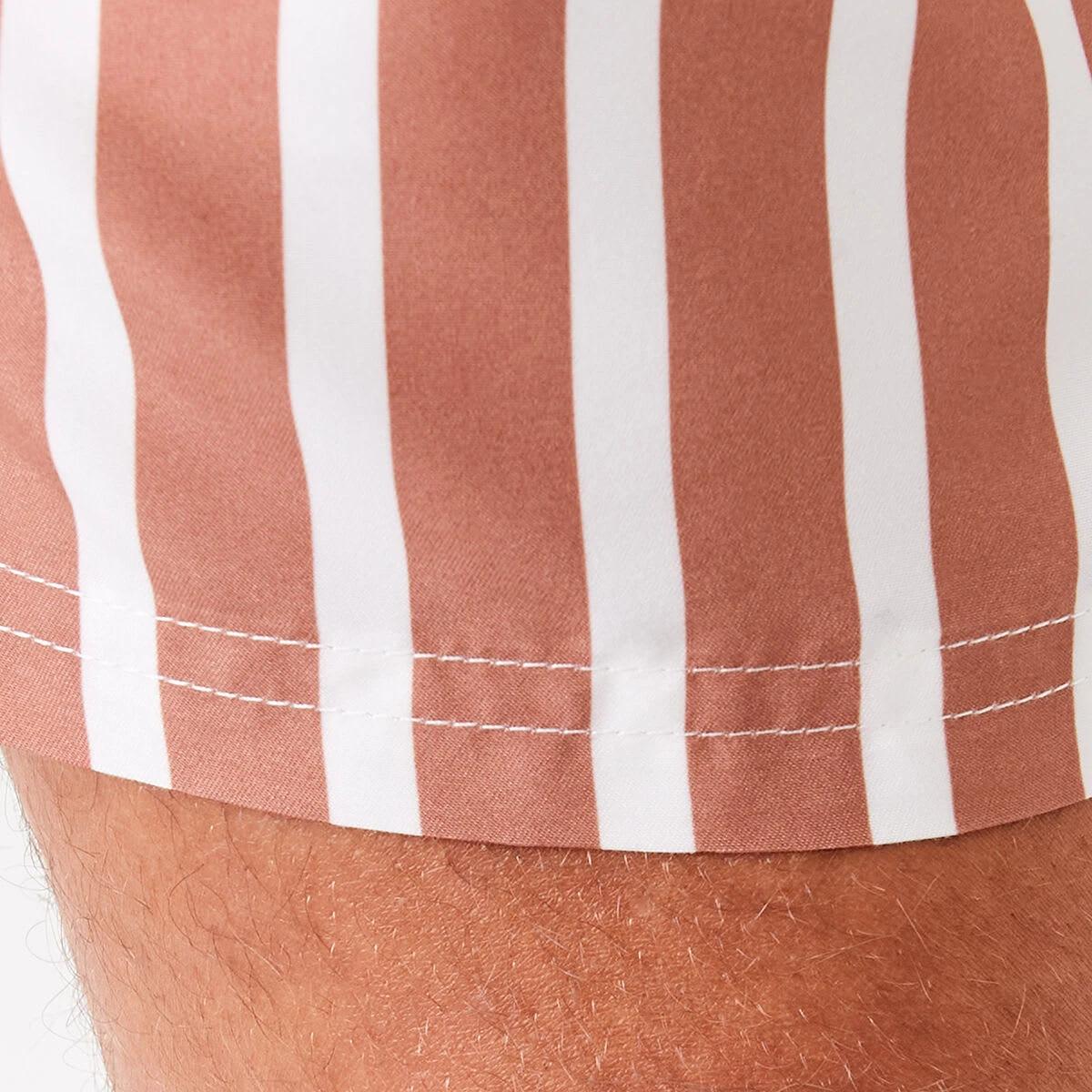 6 Core Print Boardshorts Bwn Stripe, 6 of 7