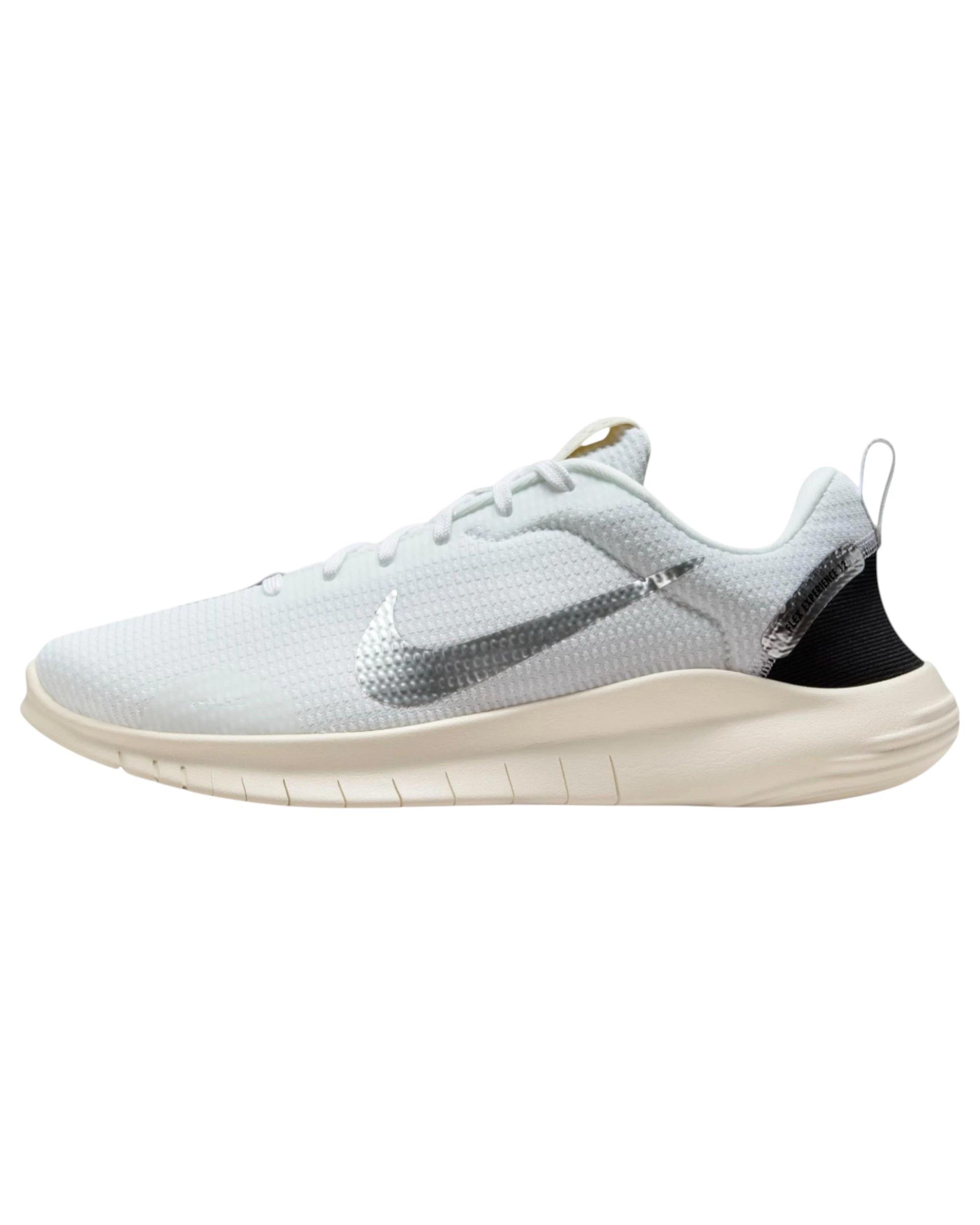 2 Nike Womens Flex Experience Run 12 White/ Silver Athletic Running Shoes WHITE/SILVER, 2 of 9