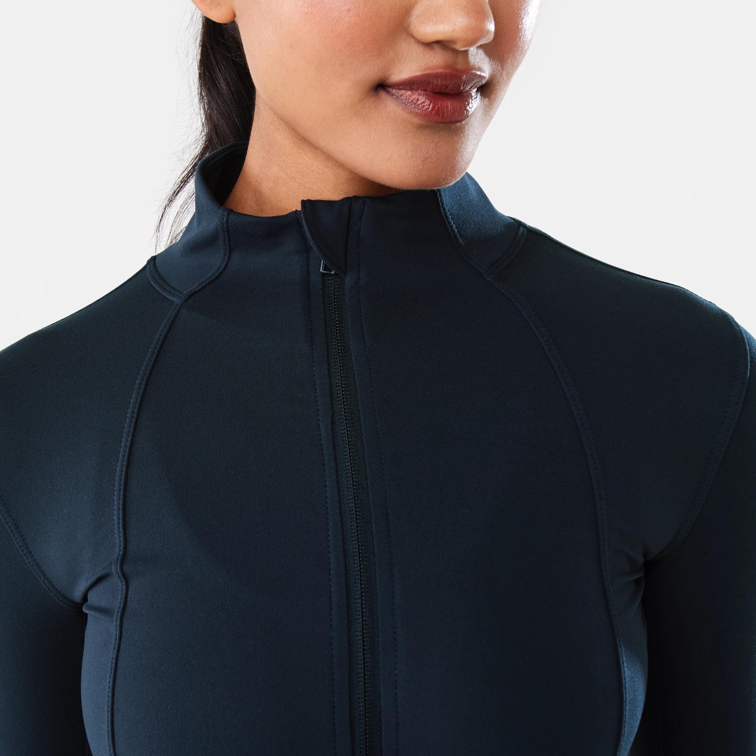6 Active Womens Long Sleeve Ultrasoft Jacket SHADE NAVY, 6 of 8