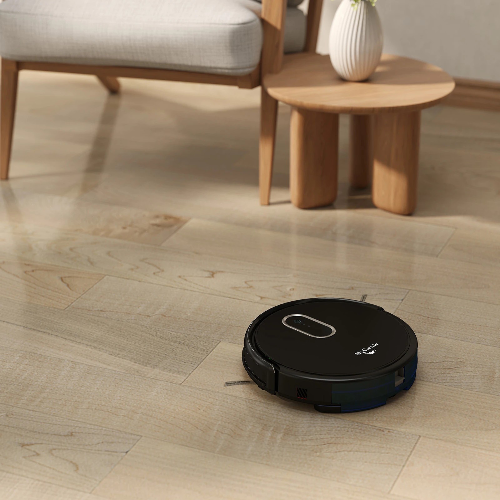 10 MyGenie Hydraclean Robotic Vacuum and Mop - Black, 10 of 10