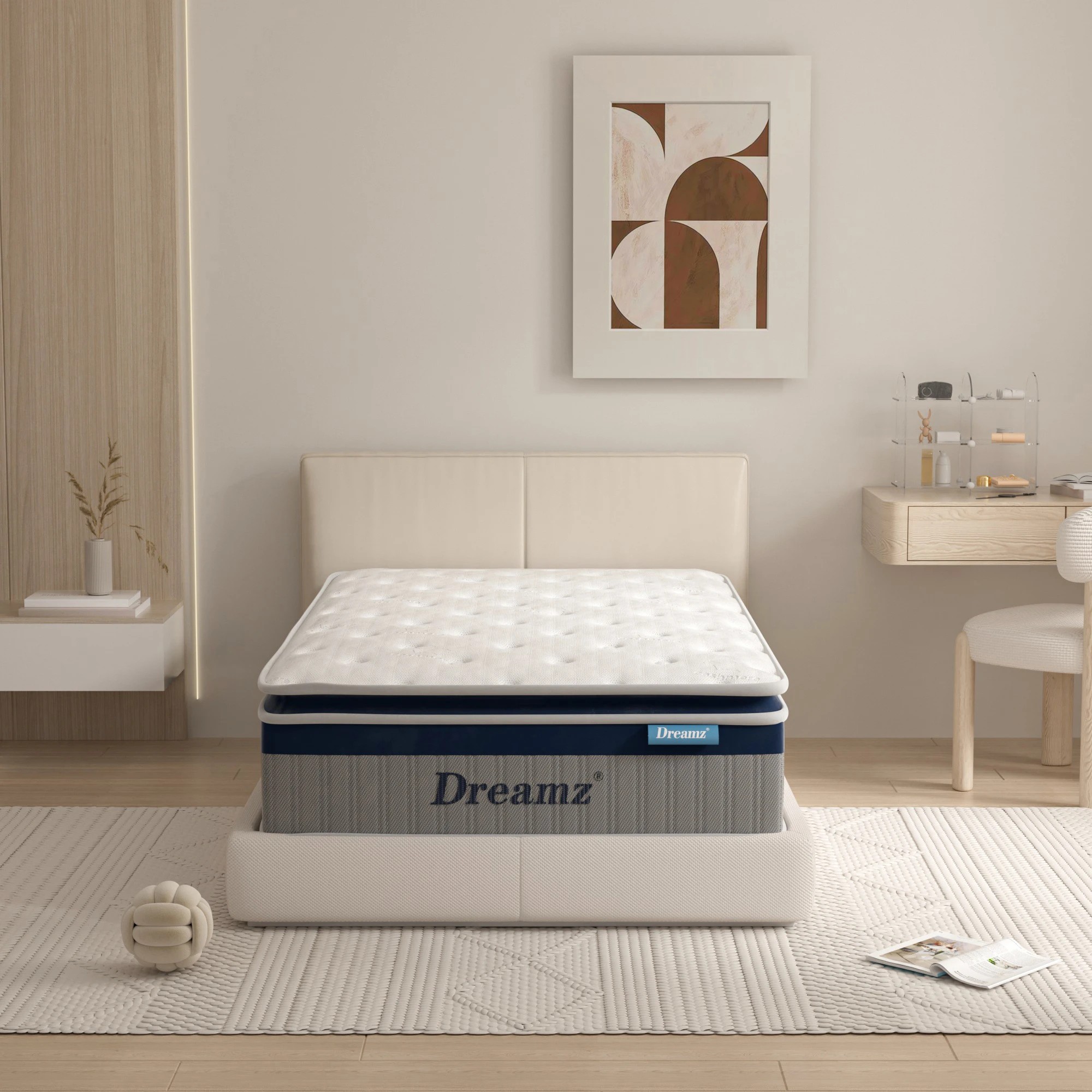 7 DreamZ Mattress Pillow Top 7 Zone Pocket Spring Memory Foam 32cm King Single, 7 of 7