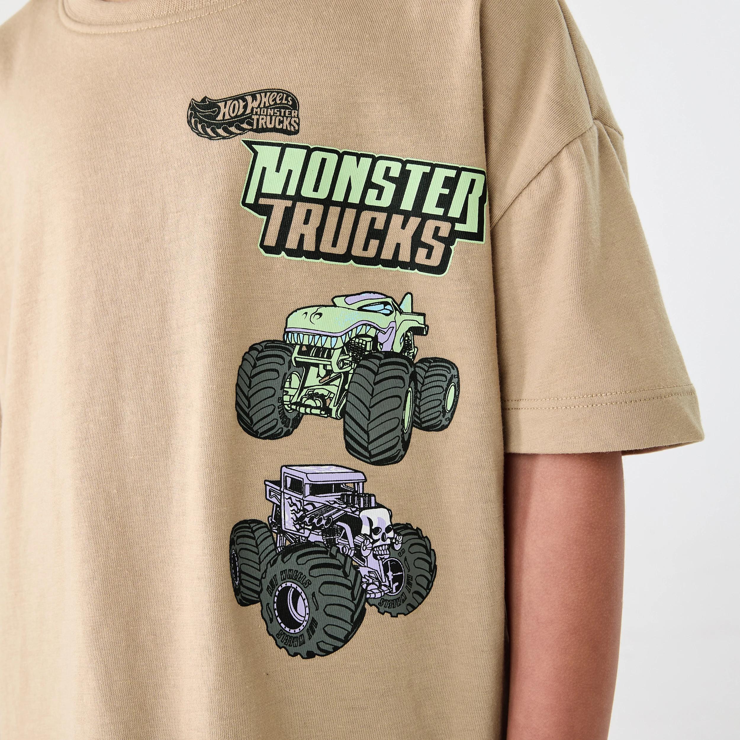 4 Monster Trucks License Pyjama Set M Trucks, 4 of 8