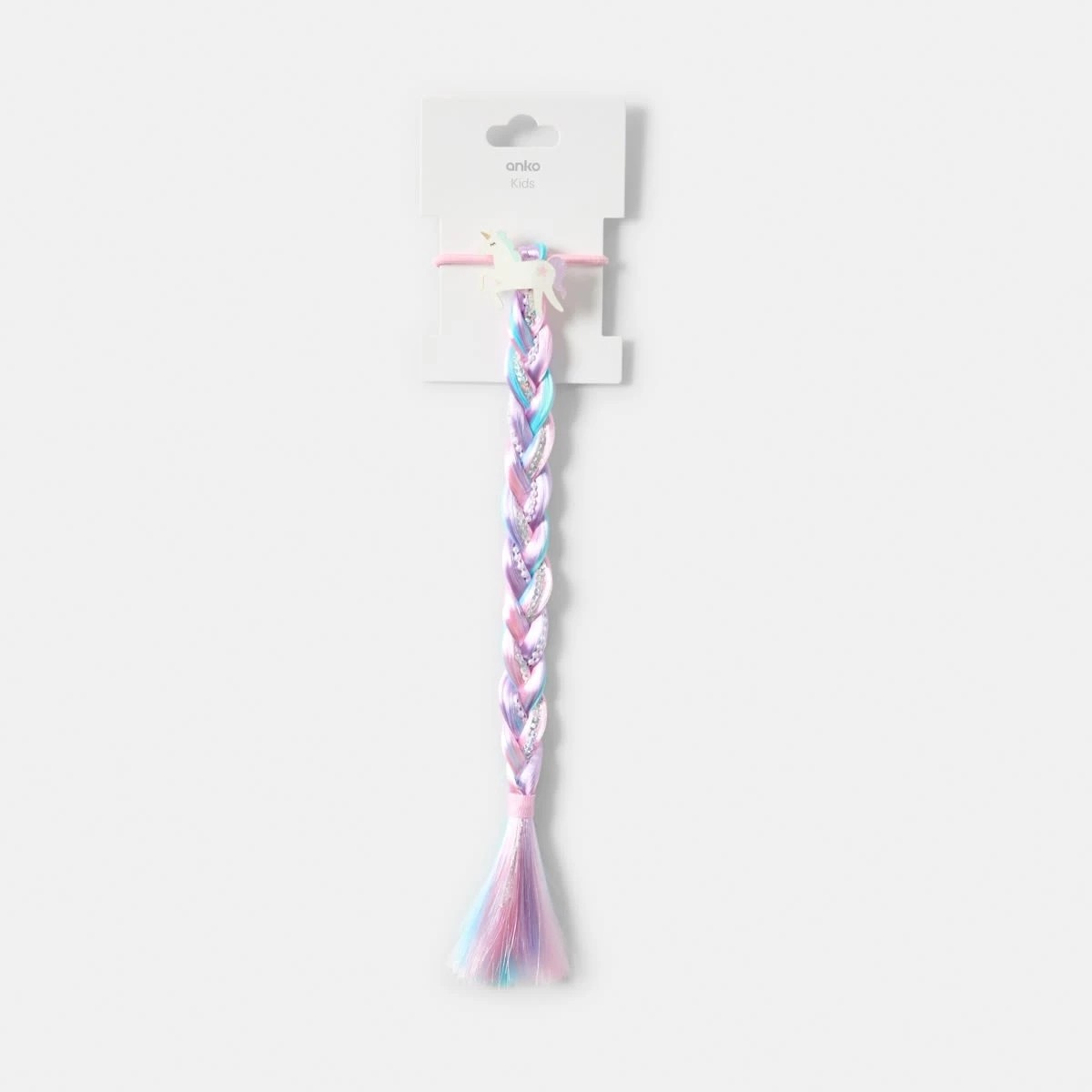 3 Unicorn Hair Extension Hair Tie - Purple, 3 of 3