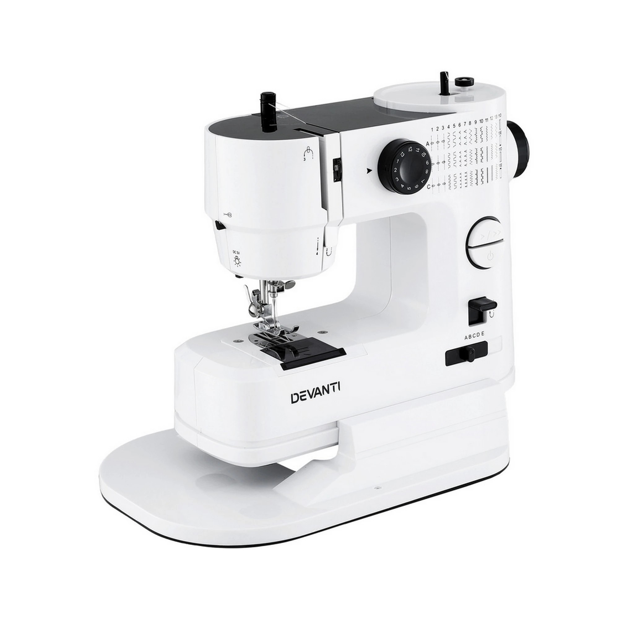 2 Devanti 39 Stitches Mini Sewing Machine Portable Sewing Machine Kit - Multi, 2 of 2
