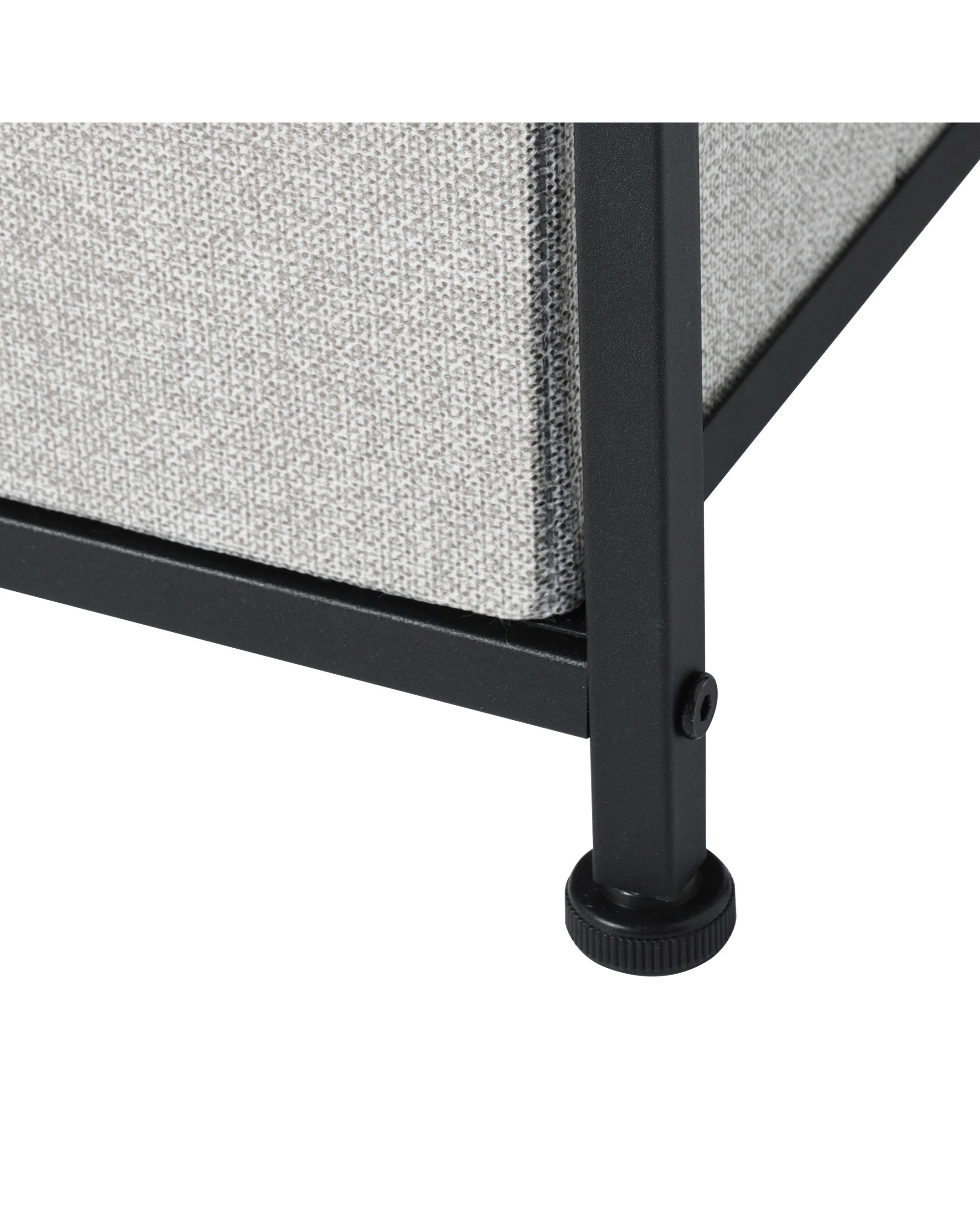 8 Sherwood Luna 4 Drawer Fabric Tallboy - Grey, 8 of 9