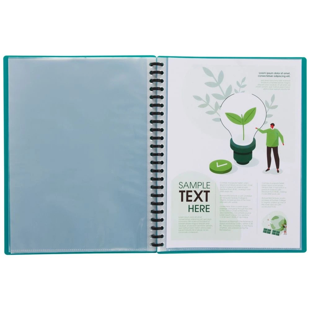 5 J.Burrows Refillable Display Book 20 Pockets Teal, 5 of 5