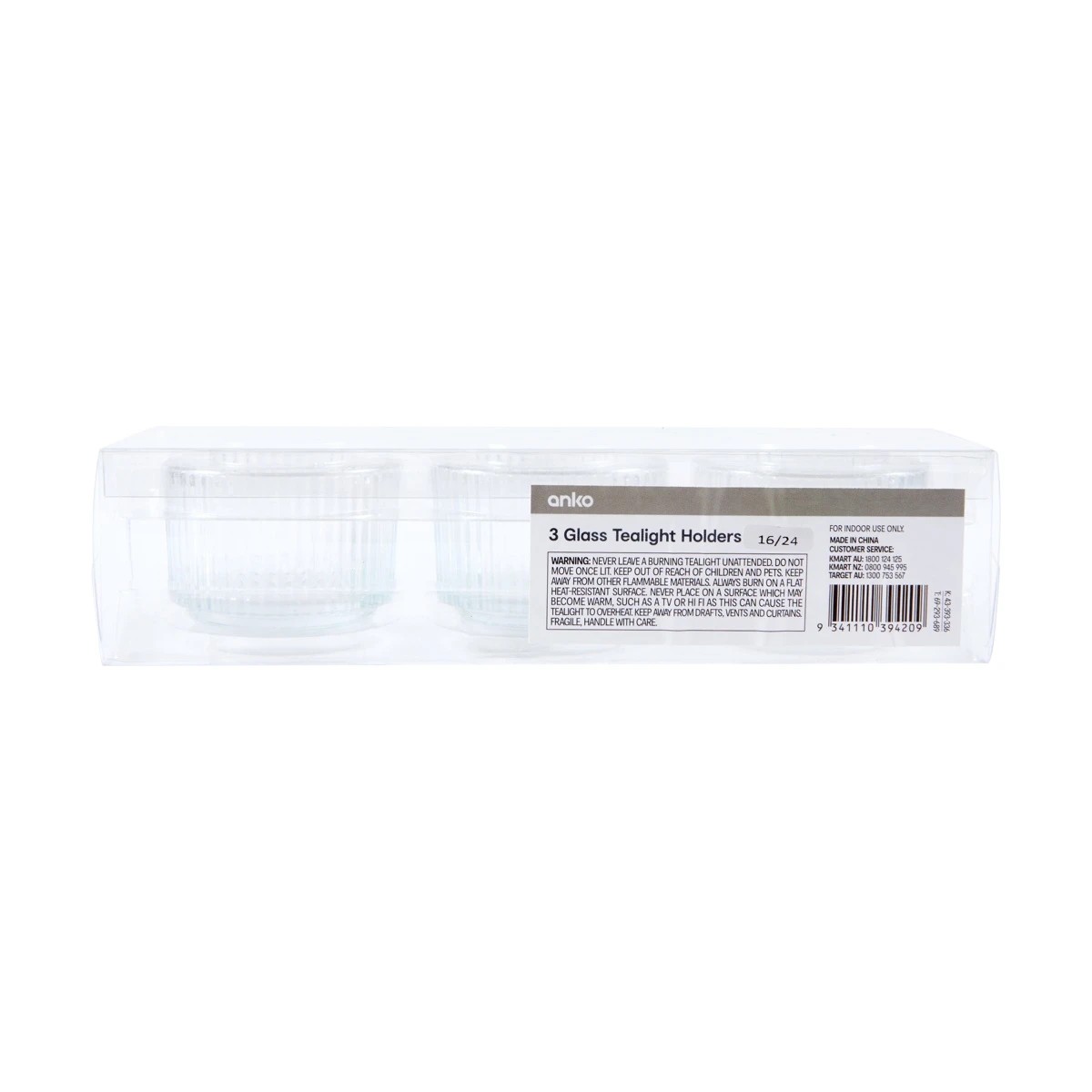 7 3 Pack Glass Tealight Holders, 7 of 7