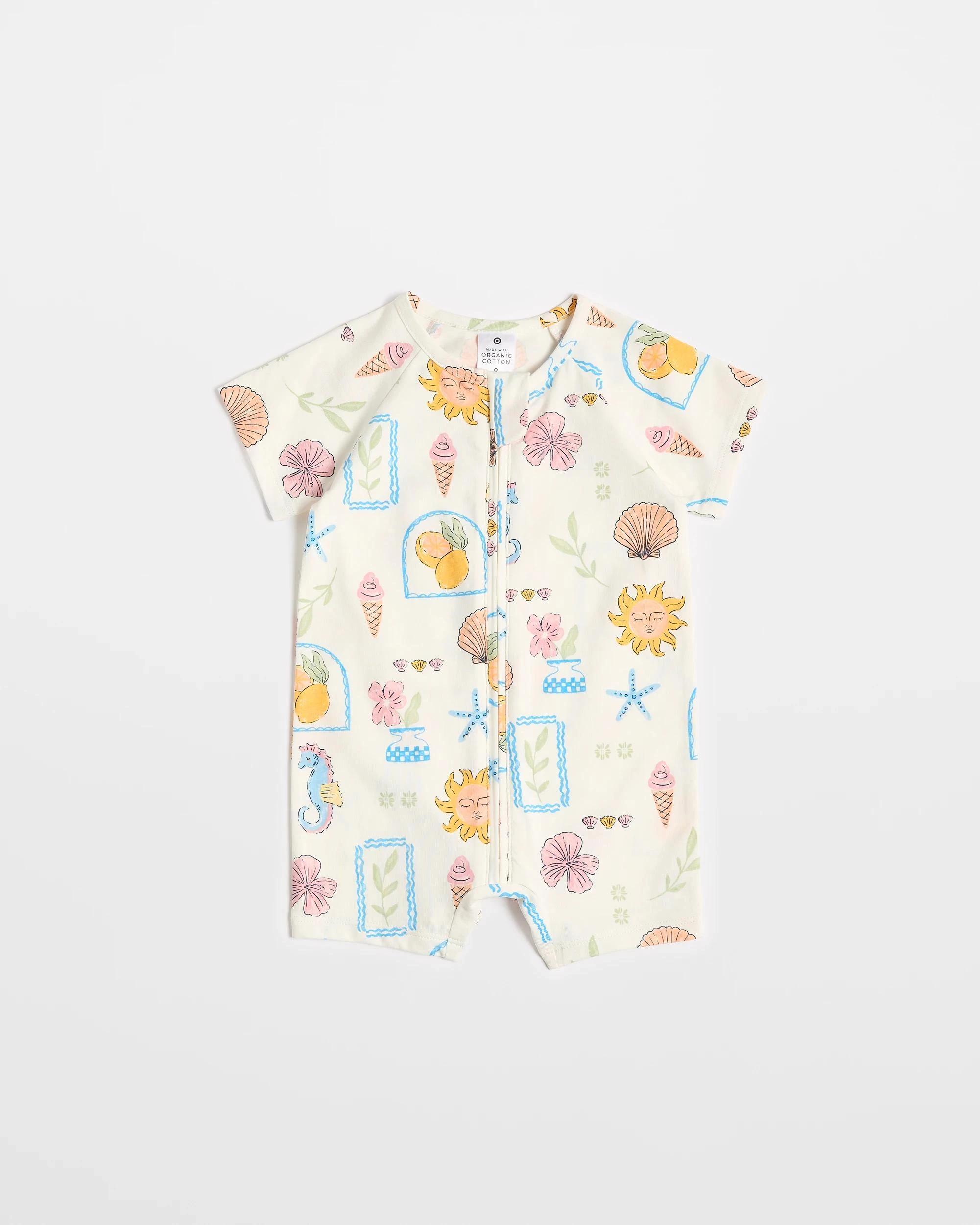 6 Target Baby Baby Organic Cotton Zip Romper 2 Pack SUNNYDAZE, 6 of 7