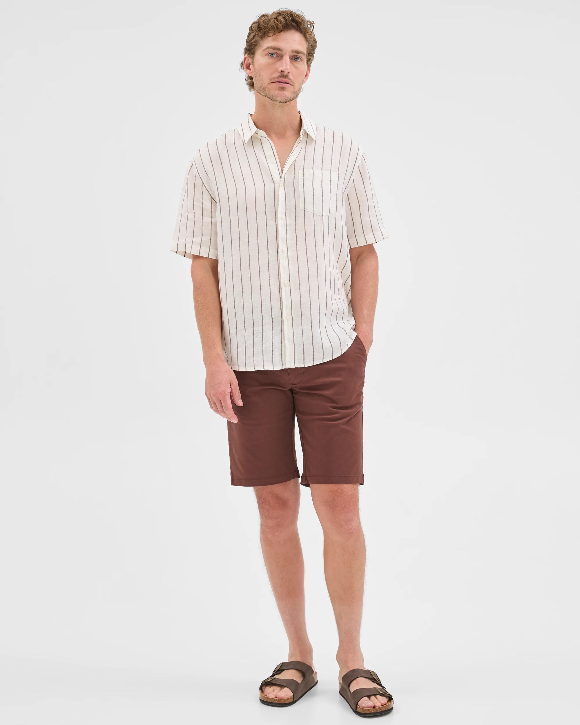 2 Target Australian Cotton Regular Stretch Chino Shorts BROWN STONE, 2 of 6