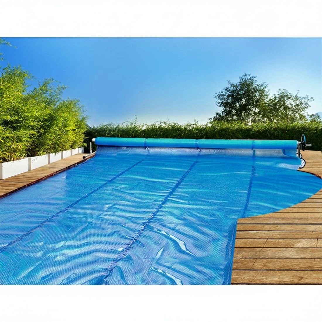 4 Aquabuddy Pool Cover Roller 5.5m Adju Swimming Pool Solar Blanket Reel - Multi, 4 of 9