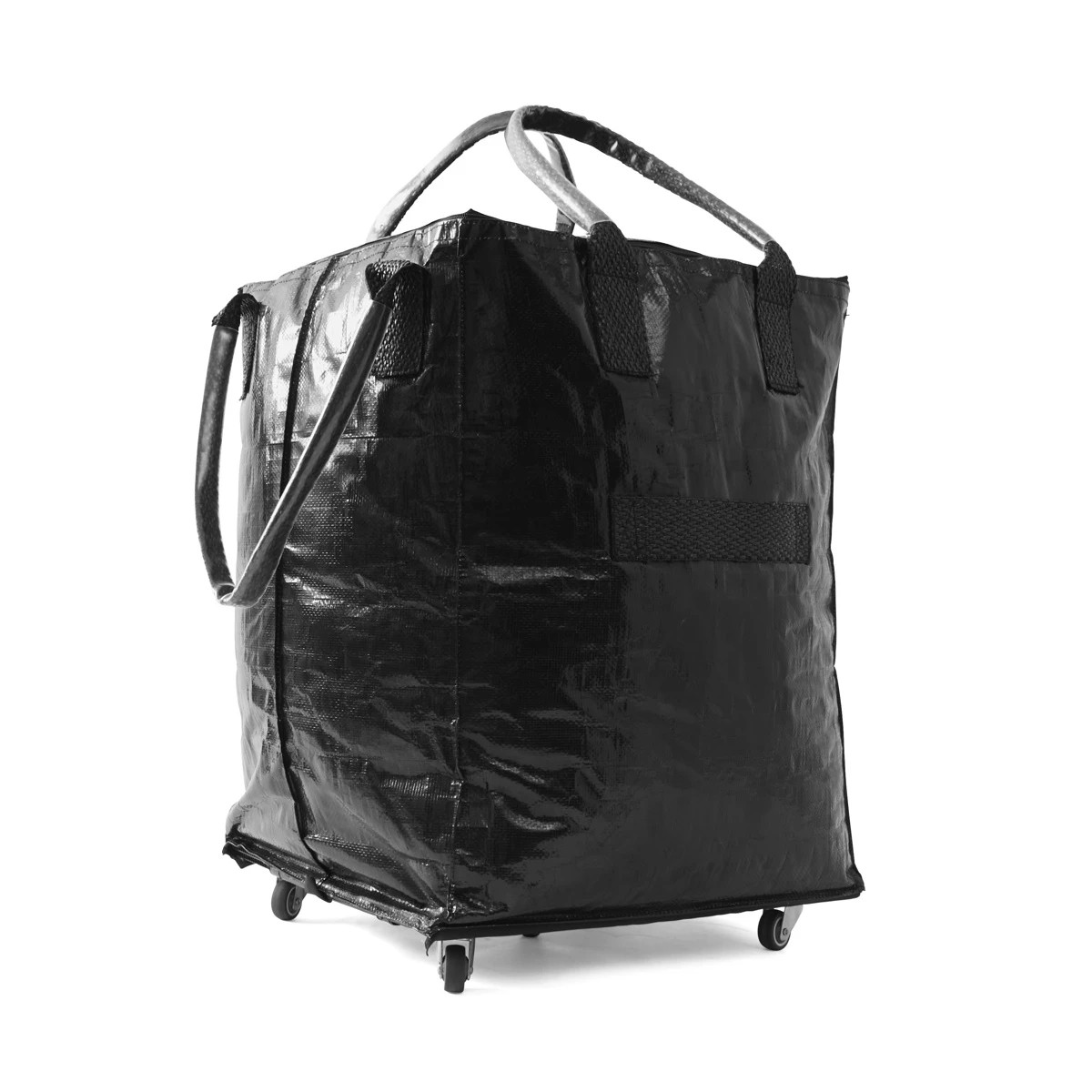 3 91cm Foldable Shopping Trolley - Black, 3 of 10