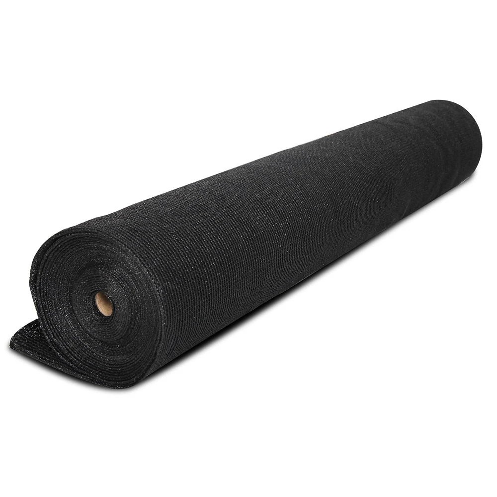 1 Instahut 90% Shade Cloth 1.83x20m Shadecloth Sail Heavy Duty - Black, 1 of 7