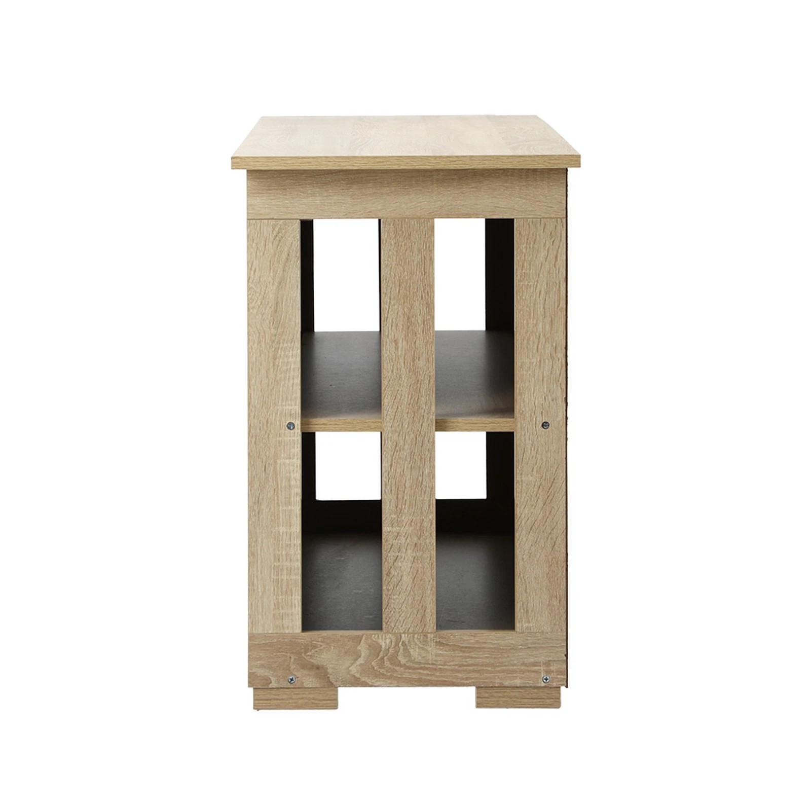 8 Oikiture Buffet Sideboard Cabinet Kitchen Cupboard Sliding Doors - Natural, 8 of 9