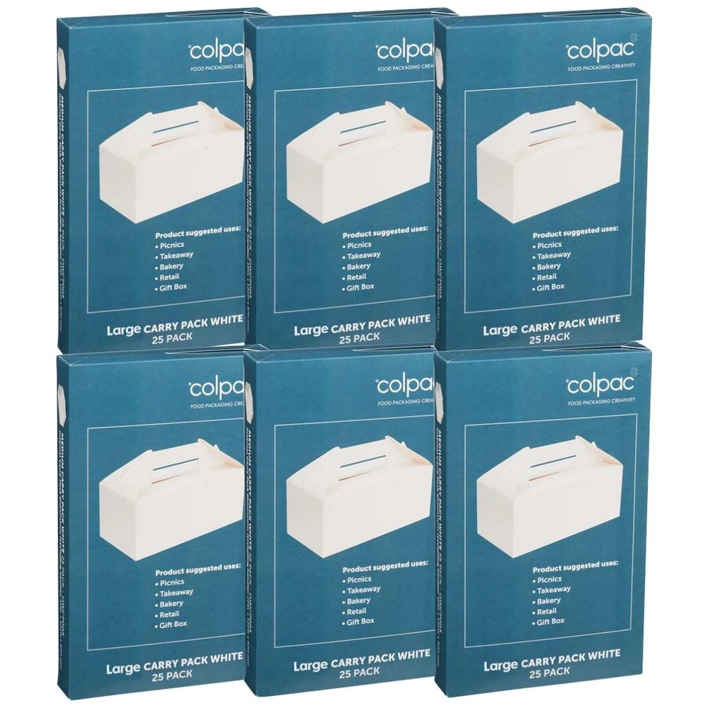 1 Colpac Large Carry Pack White 150 Pack, 1 of 2