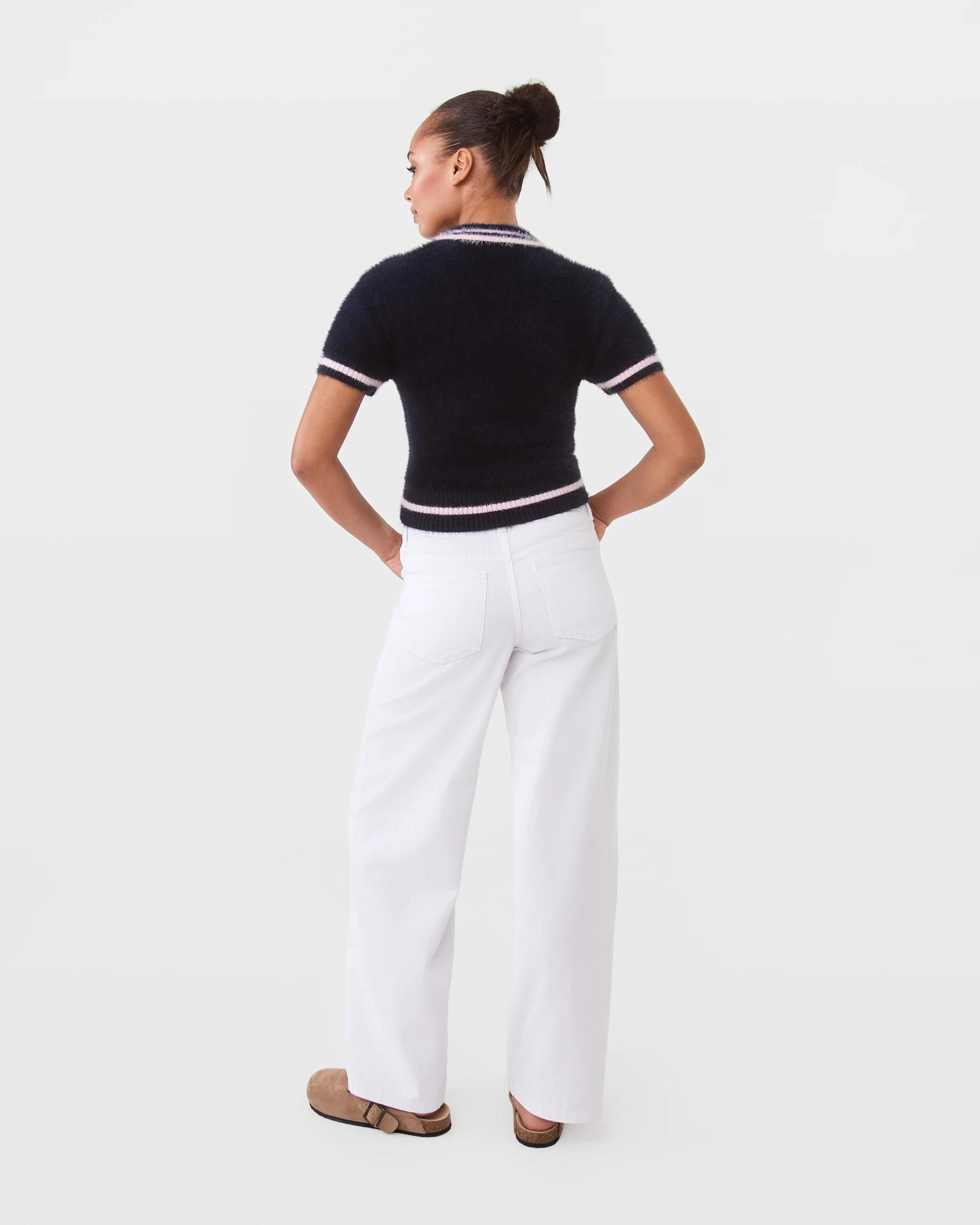 6 Eyelash Polo Top Navy Blaze, 6 of 9