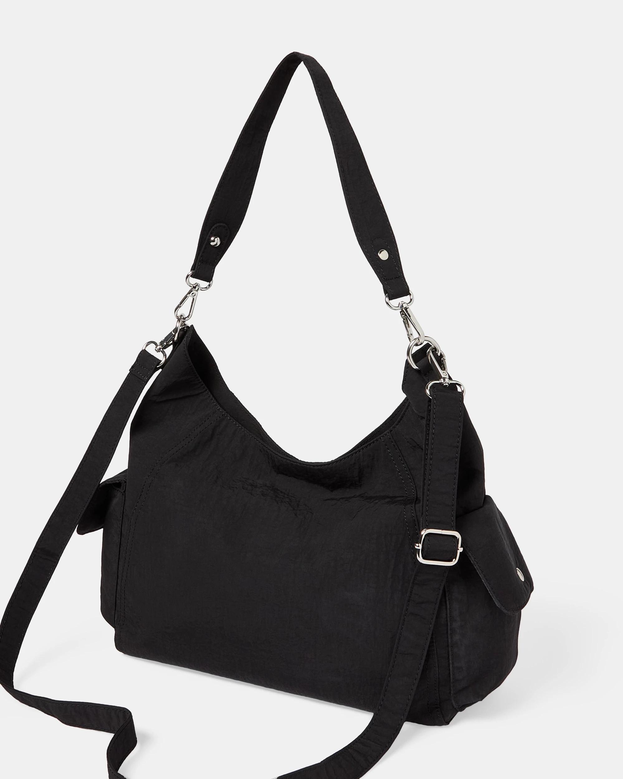 2 Boho Nylon Crossbody Bag Black, 2 of 6