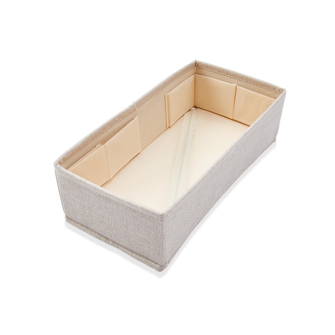 8 Linen Look Adjustable Drawer Organiser - Beige, 8 of 8