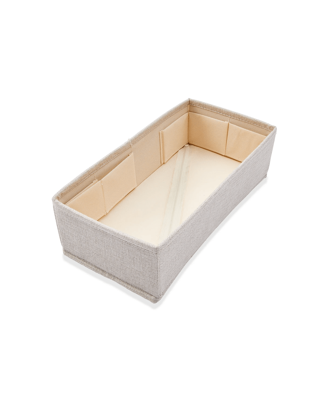 8 Linen Look Adjustable Drawer Organiser - Beige, 8 of 8