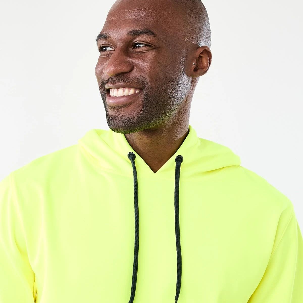 4 Hi-Visibility Pullover Hoodie Yellow, 4 of 6