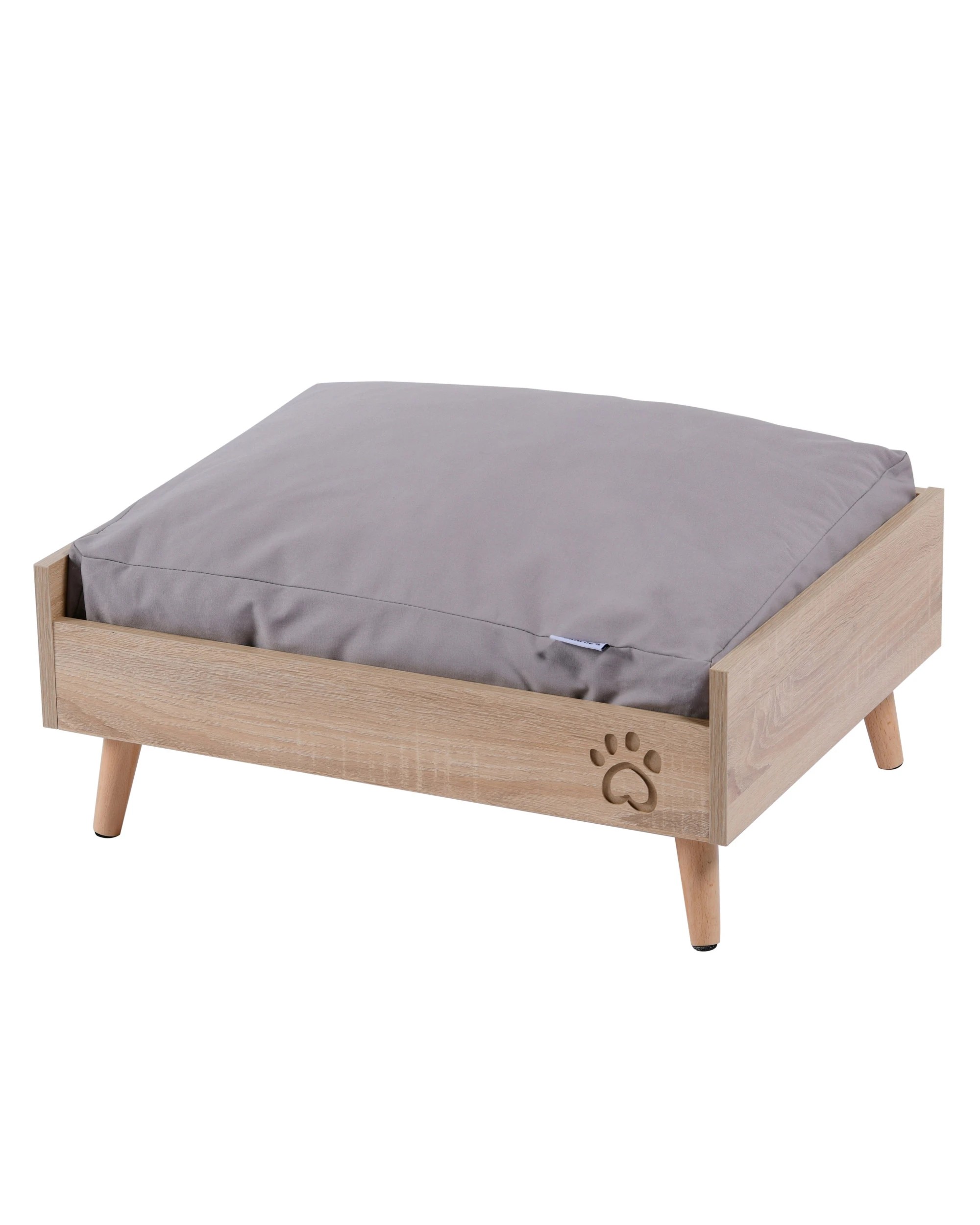 4 Charlie's Scandi Elevated Bed  64×48.8×25.4cm - Natural and Grey, 4 of 5