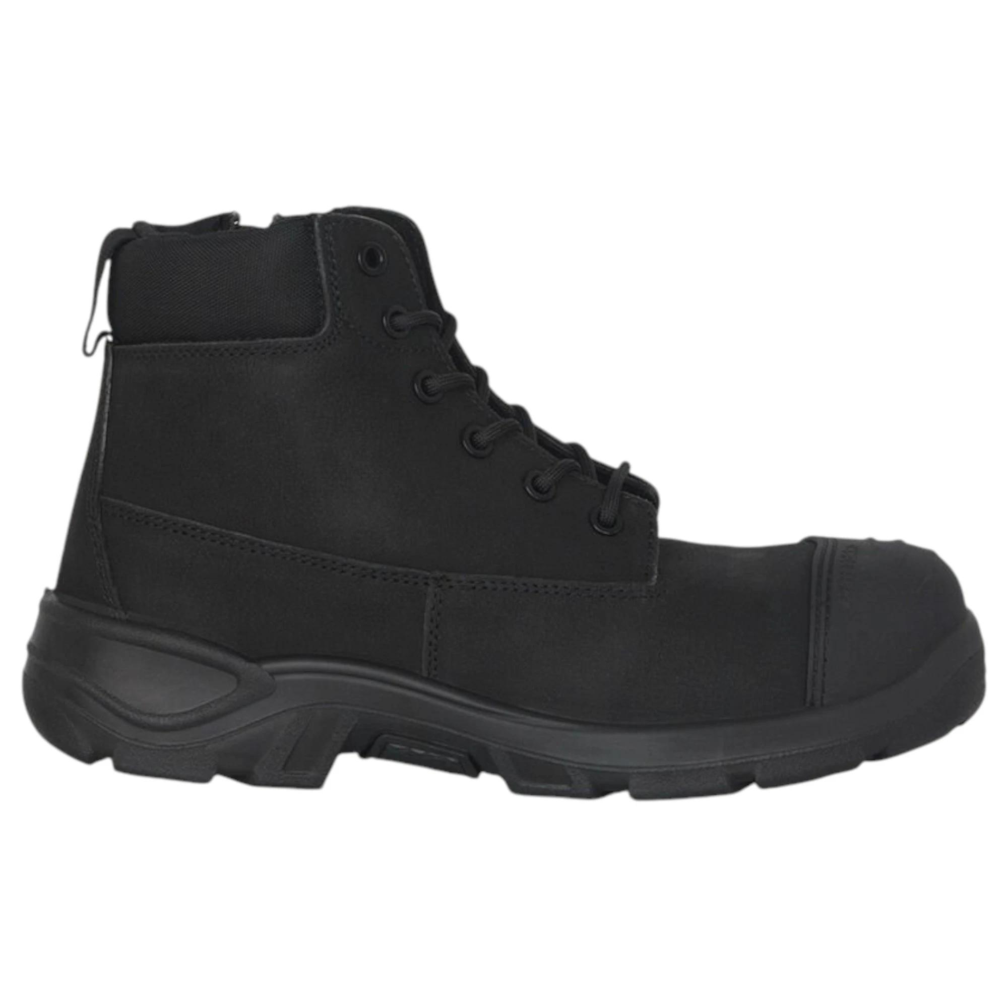 3 Hard Yakka Mens Toughmaxx 6z Steel Toe Safety Boot BLACK, 3 of 8