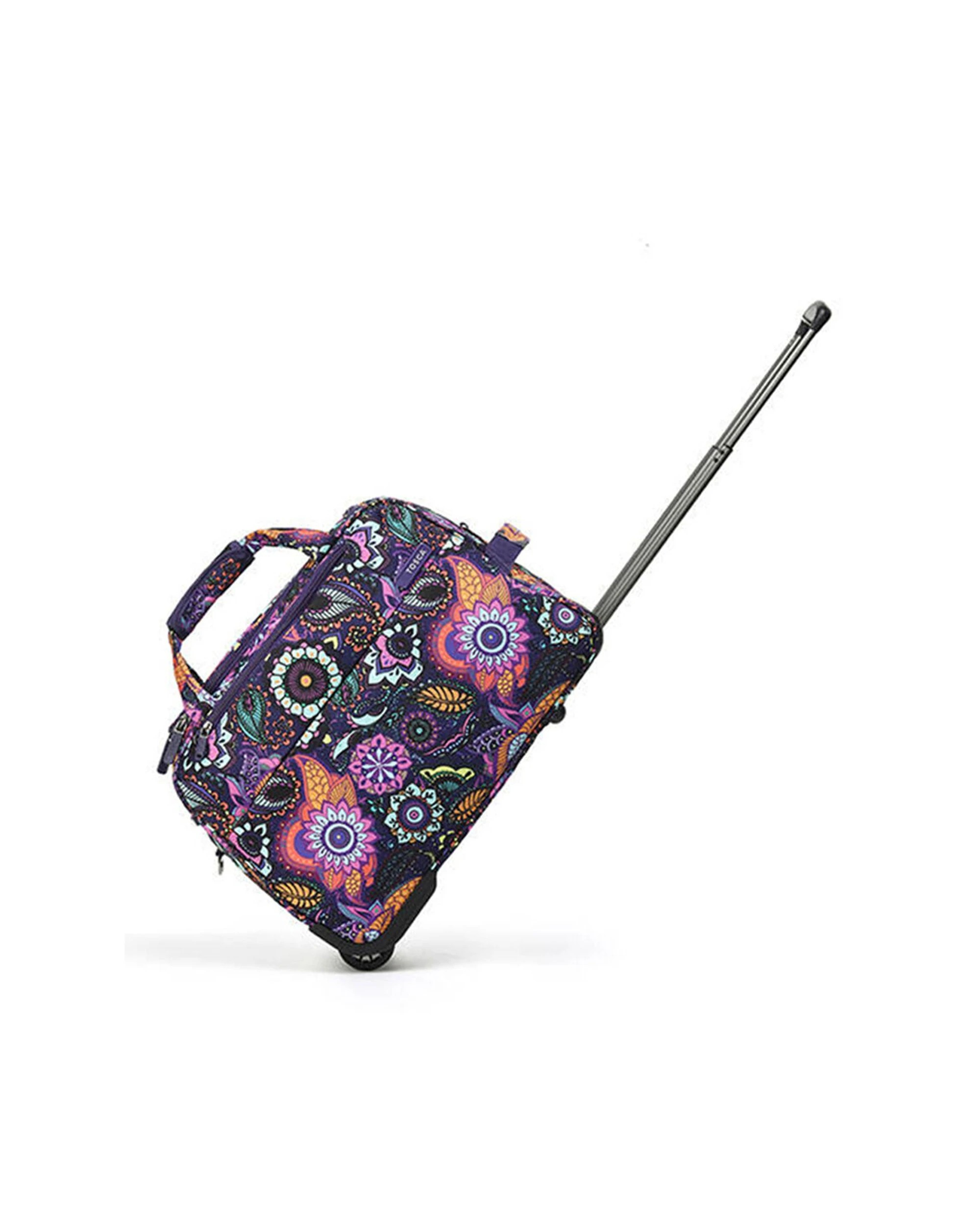 1 Tosca So-Lite 45L Cabin Travel Trolley Bag With Wheels - Pattern, 1 of 4