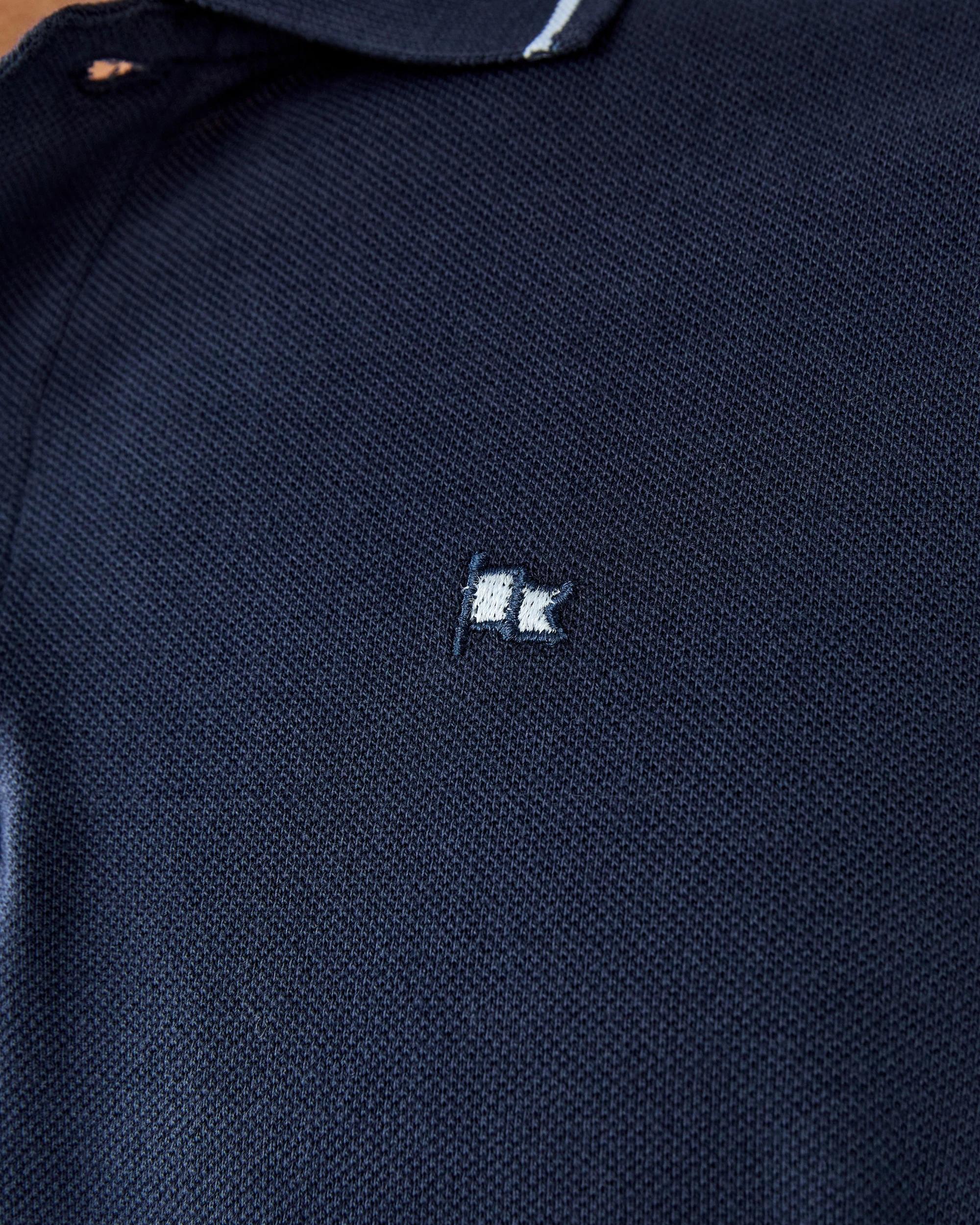 7 Pique Polo Shirt Sky Cptn, 7 of 8