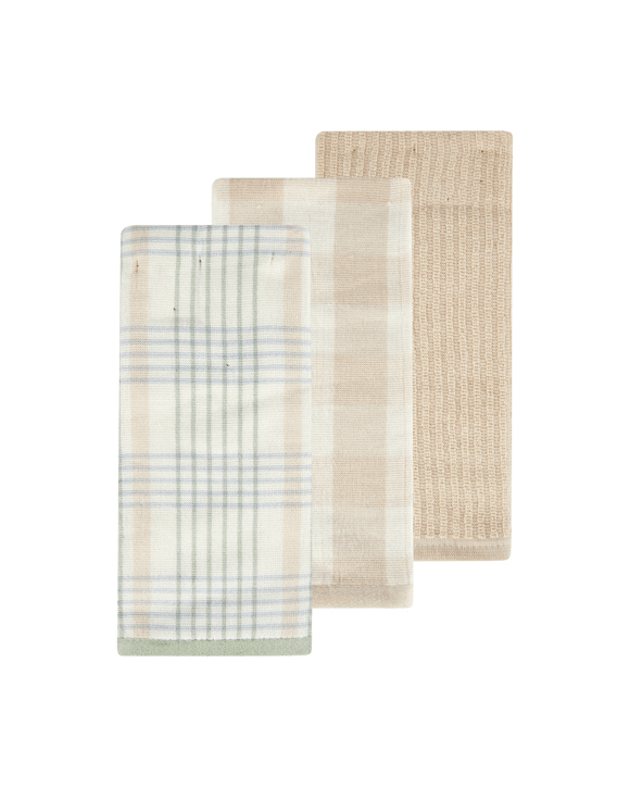 3 Pack Sand Gingham Tea Towels