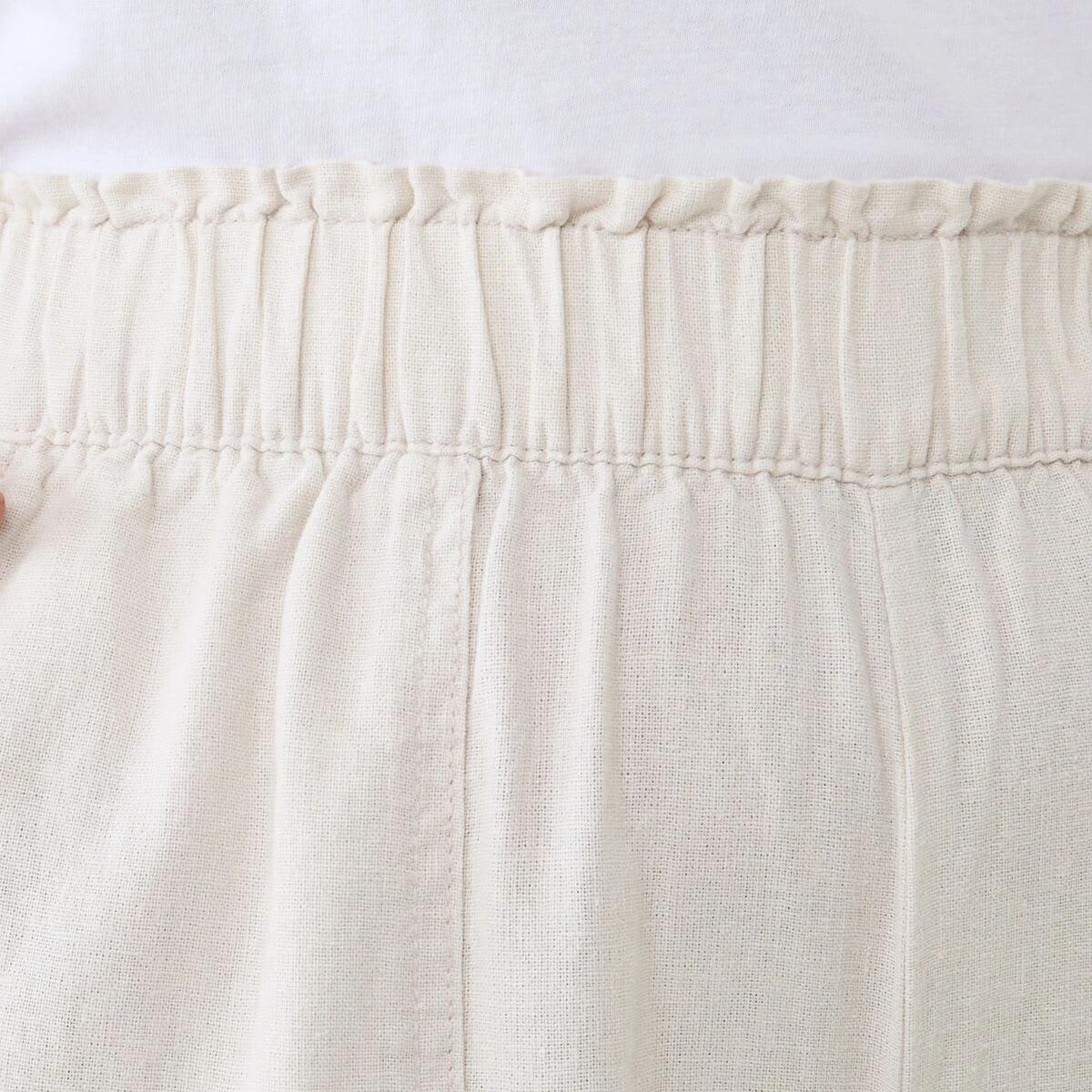 5 Linen Blend Culottes NATURAL BEIGE, 5 of 5