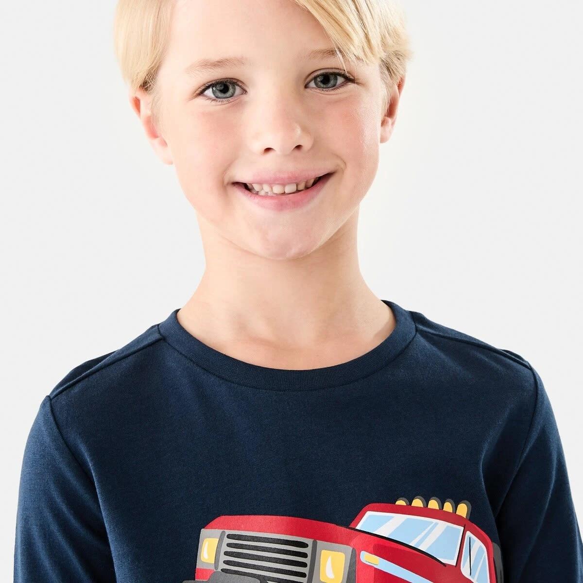 4 Long Sleeve Print T-shirt Blu Monste, 4 of 9