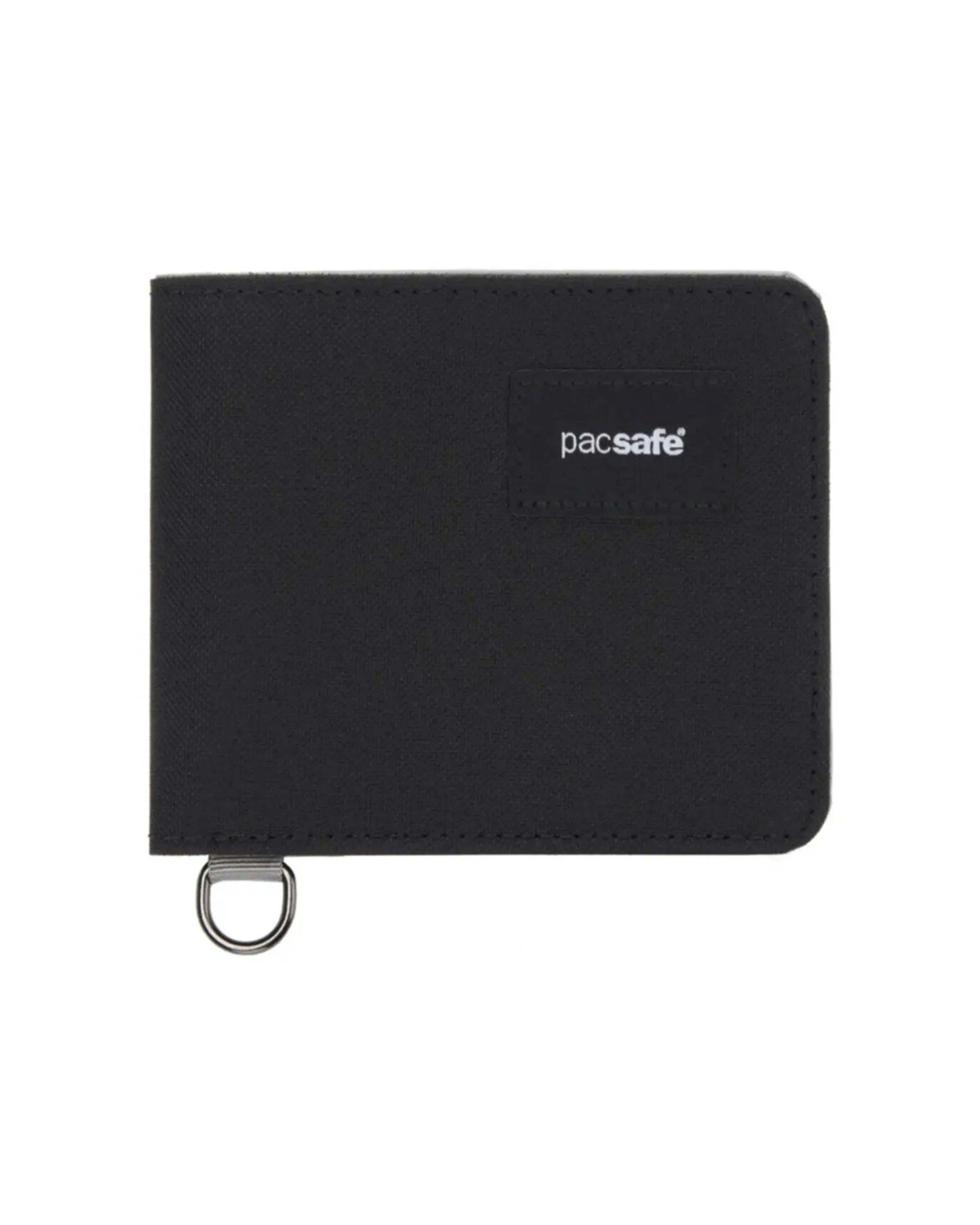 4 Pacsafe RFIDsafe Bifold Wallet RFID Blocking Recycled Slim Profile Jet - Black, 4 of 7