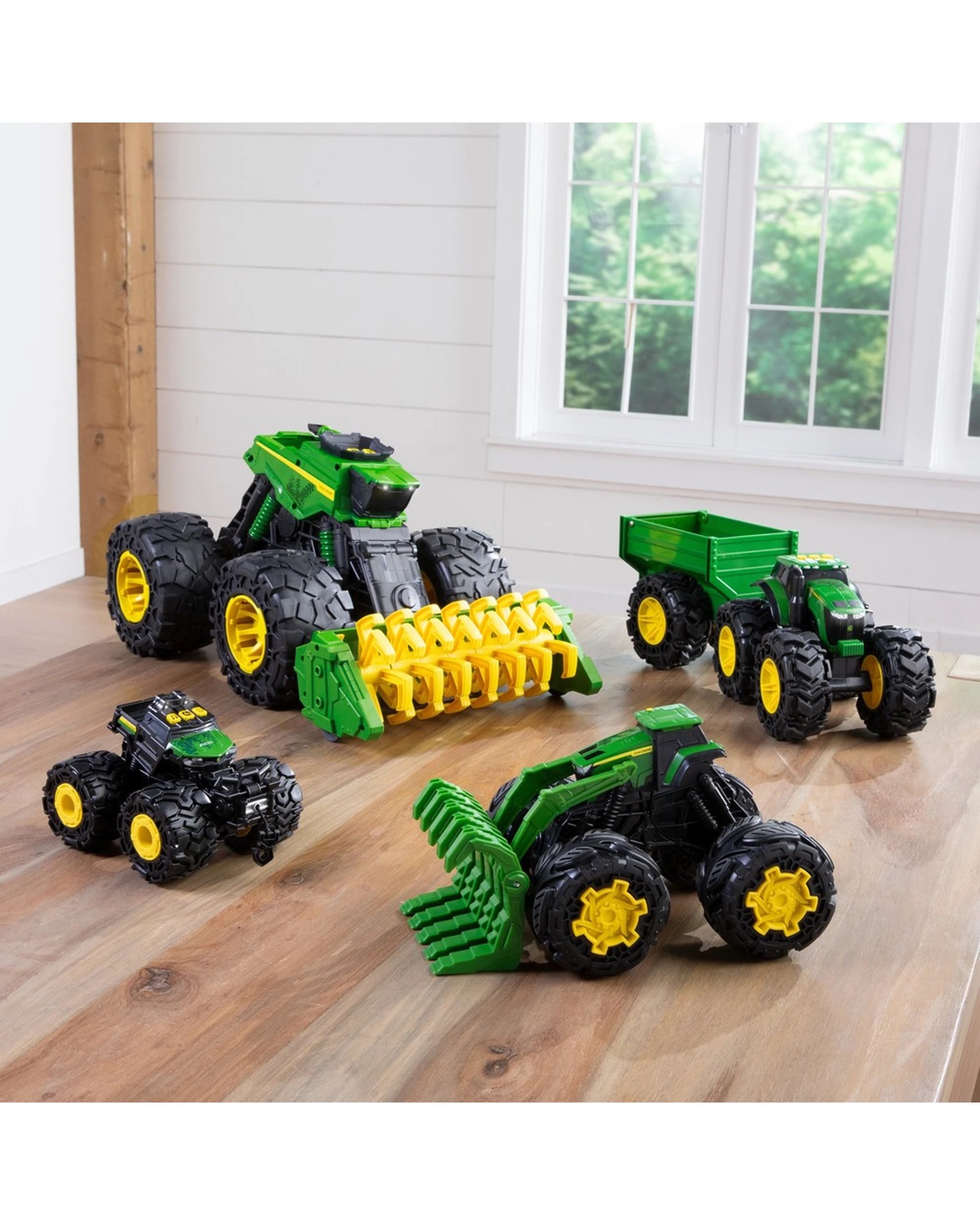 8 John Deere Kids Monster Treads Light Sound Gator Kids Toy Super Bouncy Tyres - Multi, 8 of 8