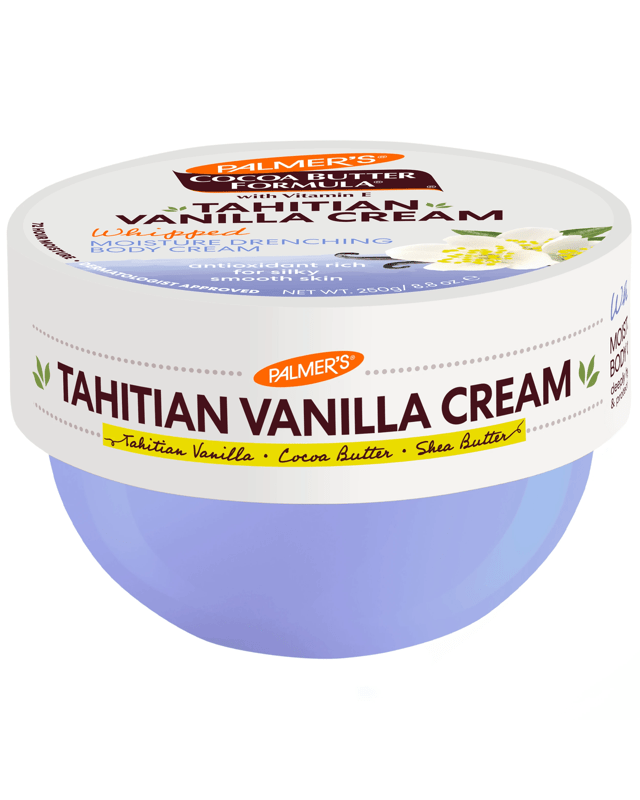 Palmer's Tahitian Vanilla Cream Body Cream 250g - Vitamin E, Tahitian Vanilla, Shea Butter and Cocoa Butter For