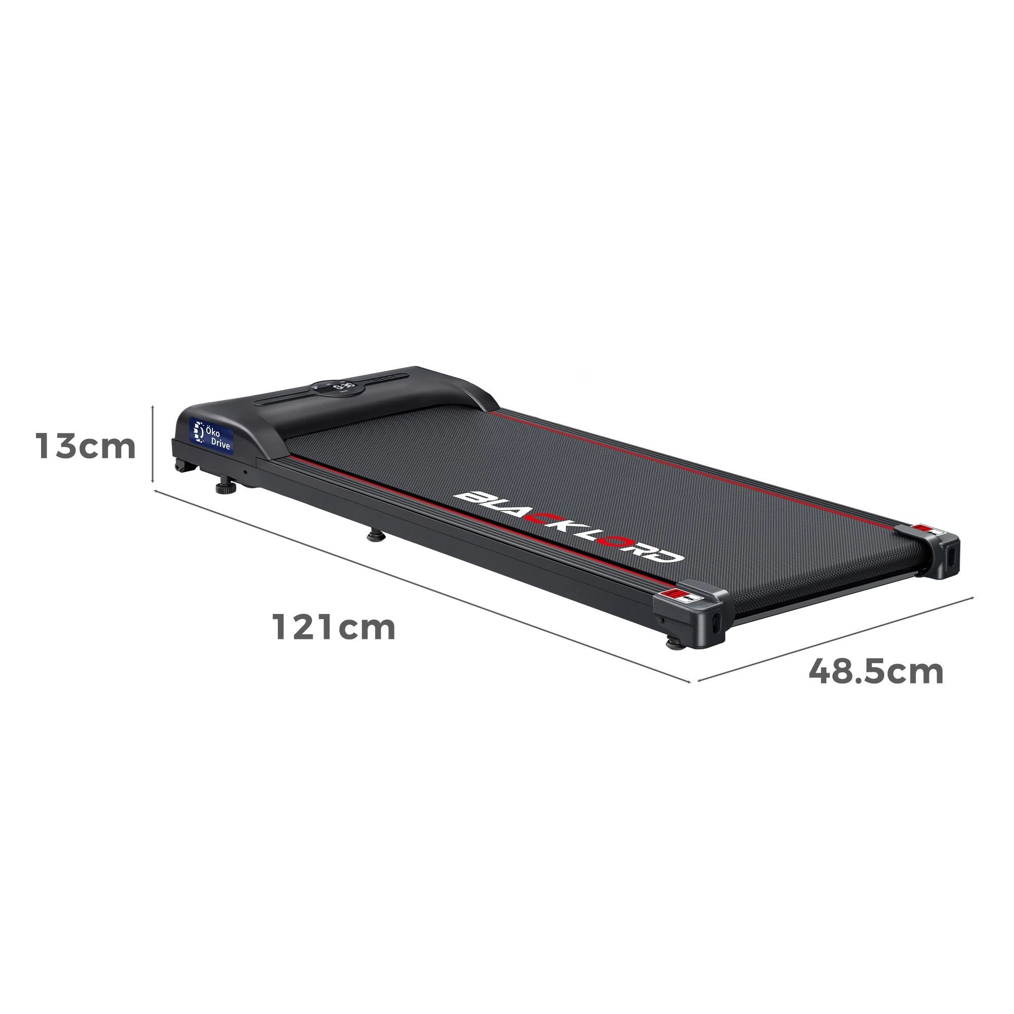 2 Black Lord Treadmill Electric Walking Pad Exercise Fitness Machine Home Gym - Black, 2 of 9