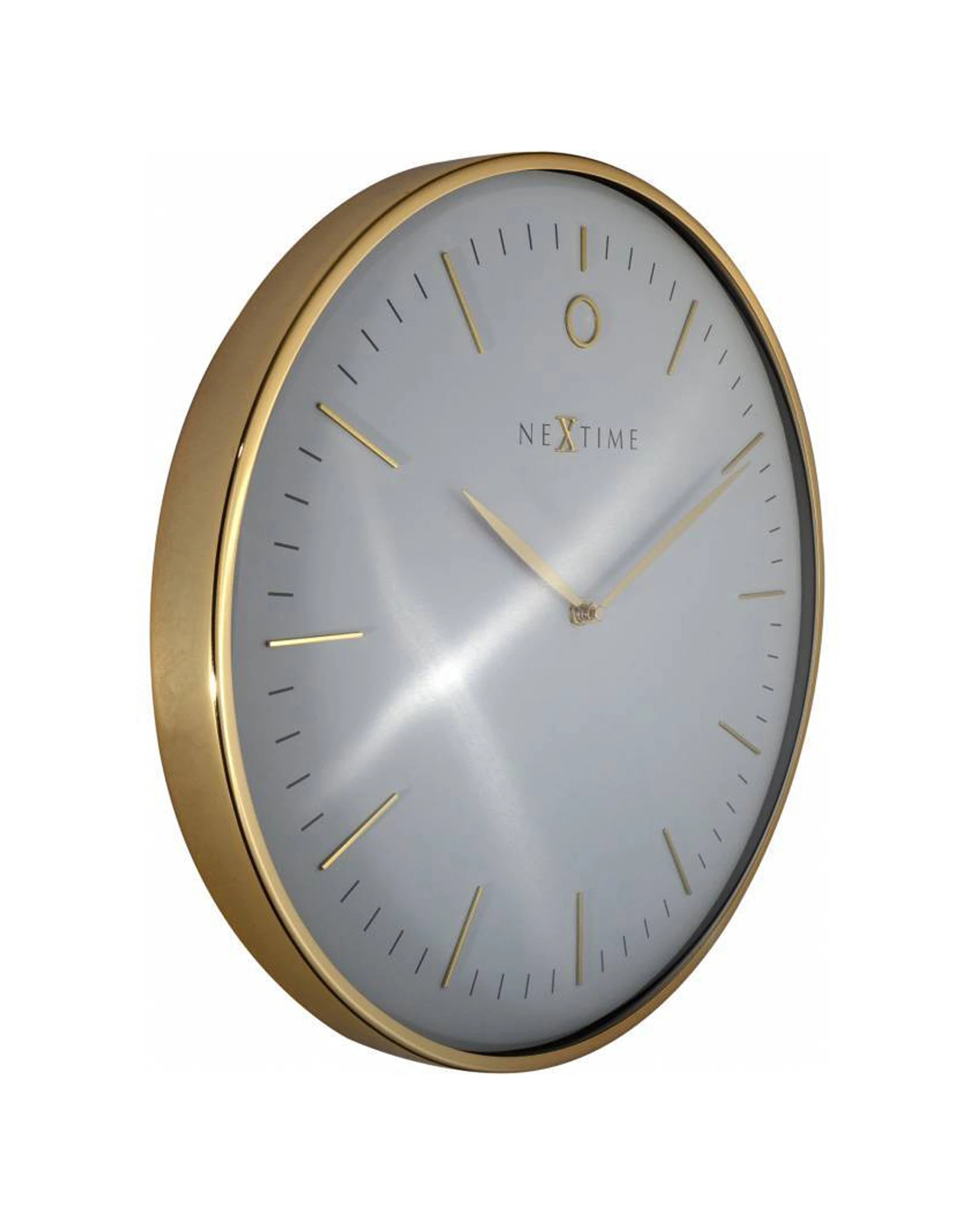 3 NeXtime Glamour Wall Clock Silent Sweep Movement Dome Glass 40cm - Multi, 3 of 4