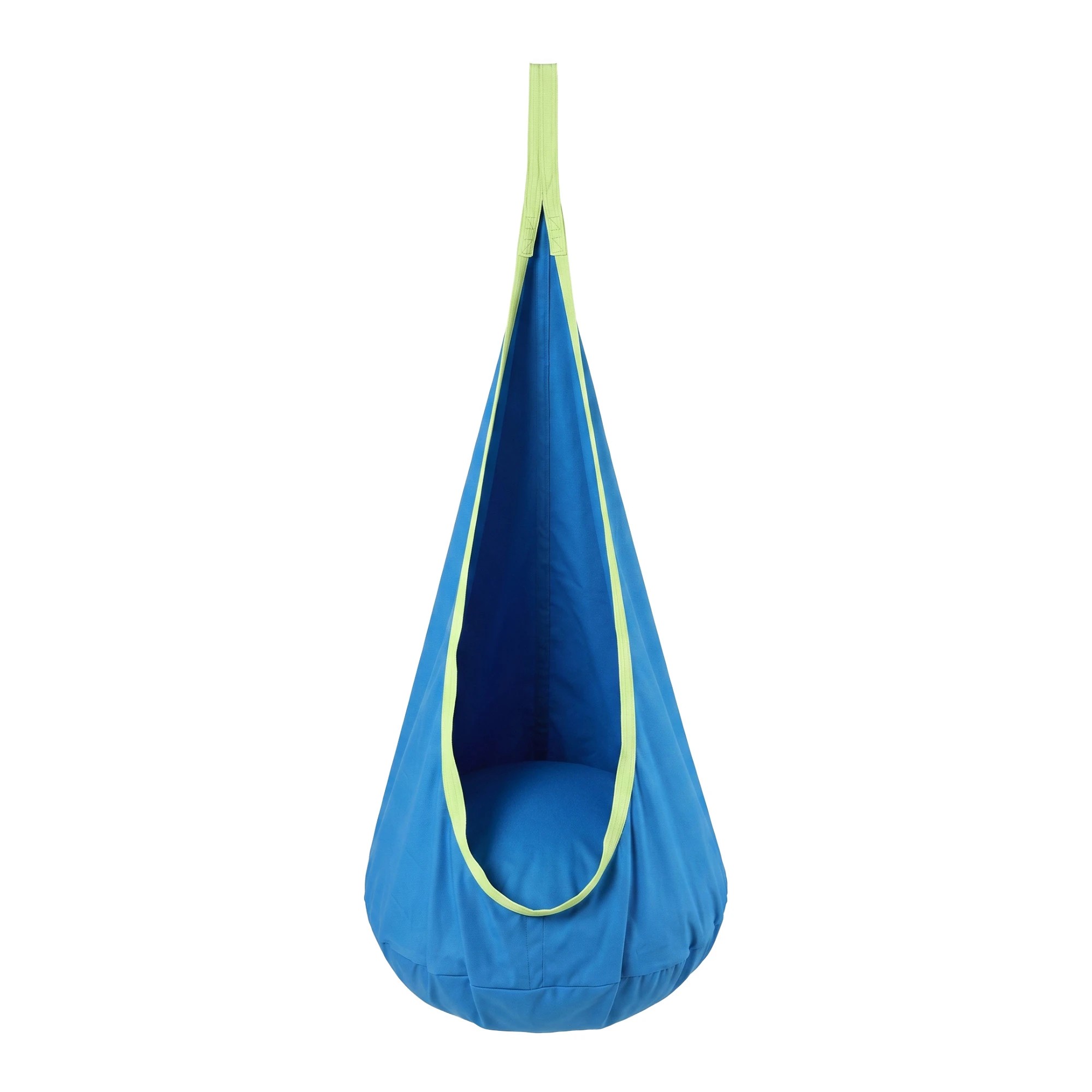 1 Gardeon Kids Hammock Chair Indoor Outdoor Hanging Swinging Tent with Inflatable Cushion 70cmx150cm - Blue, 1 of 9