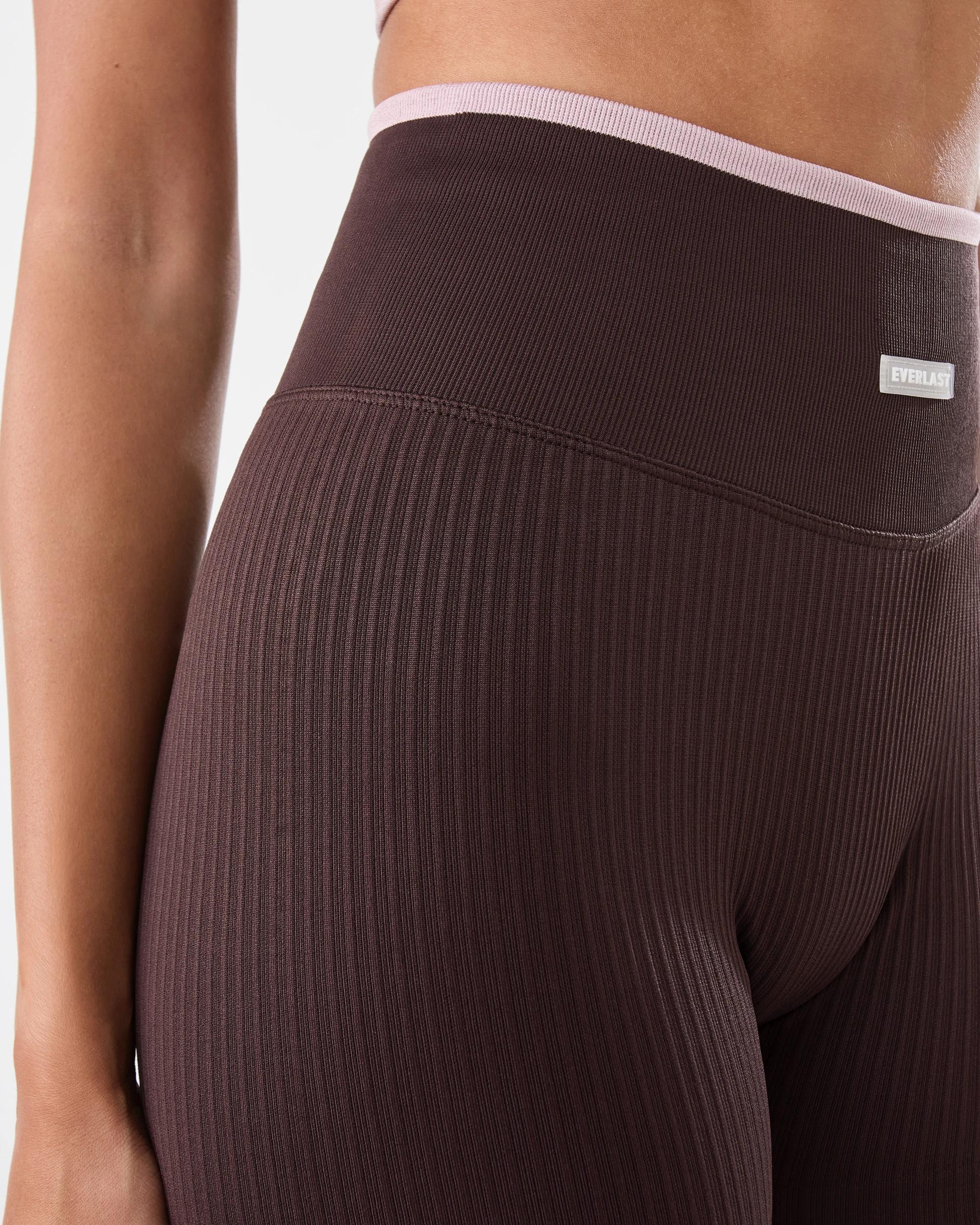 6 Everlast Womens Seamfree Rib Bike Shorts Coffee, 6 of 7