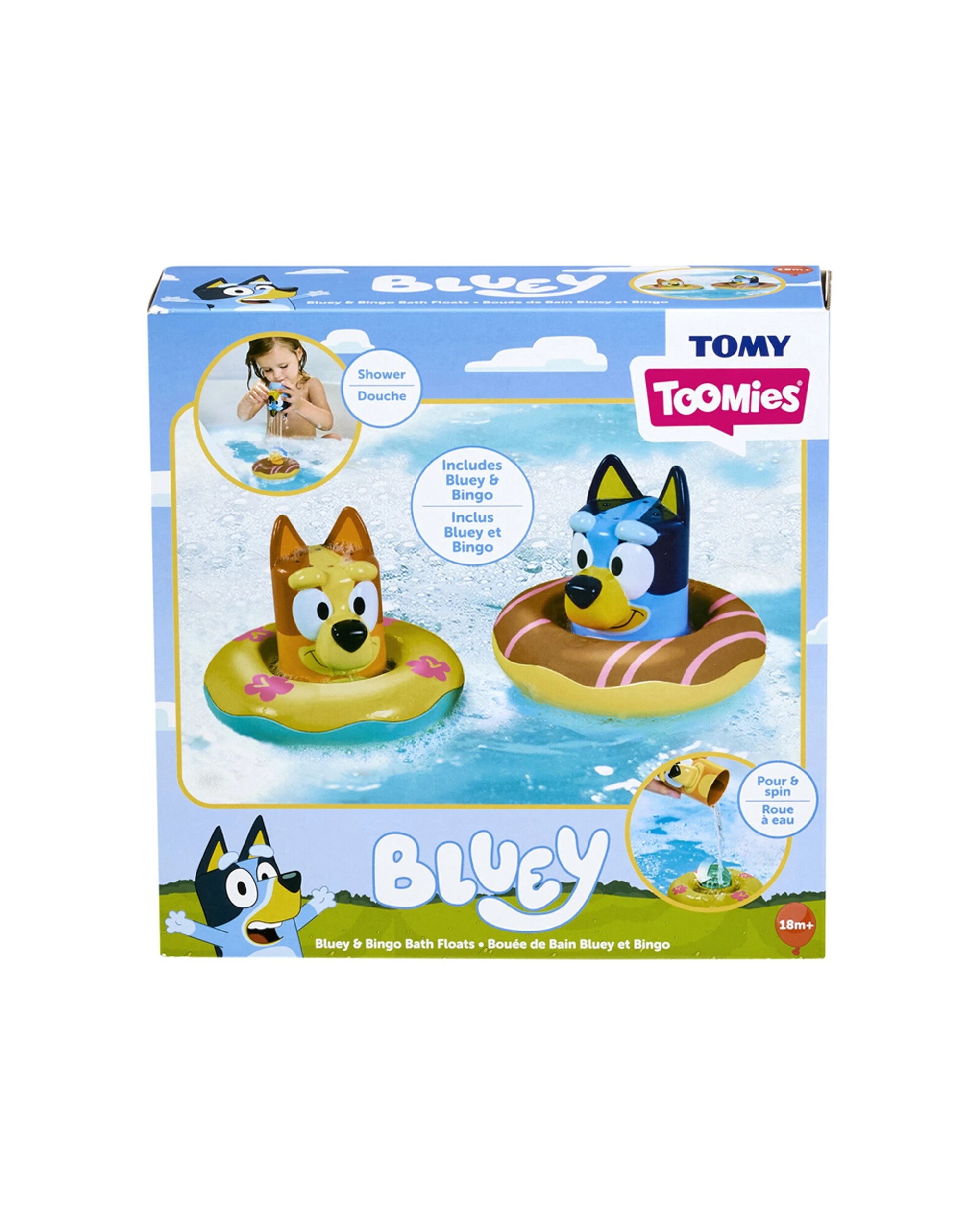 1 Bluey 2pc Bath Floats Kids/Childrens Play Toy Set - Multi, 1 of 3