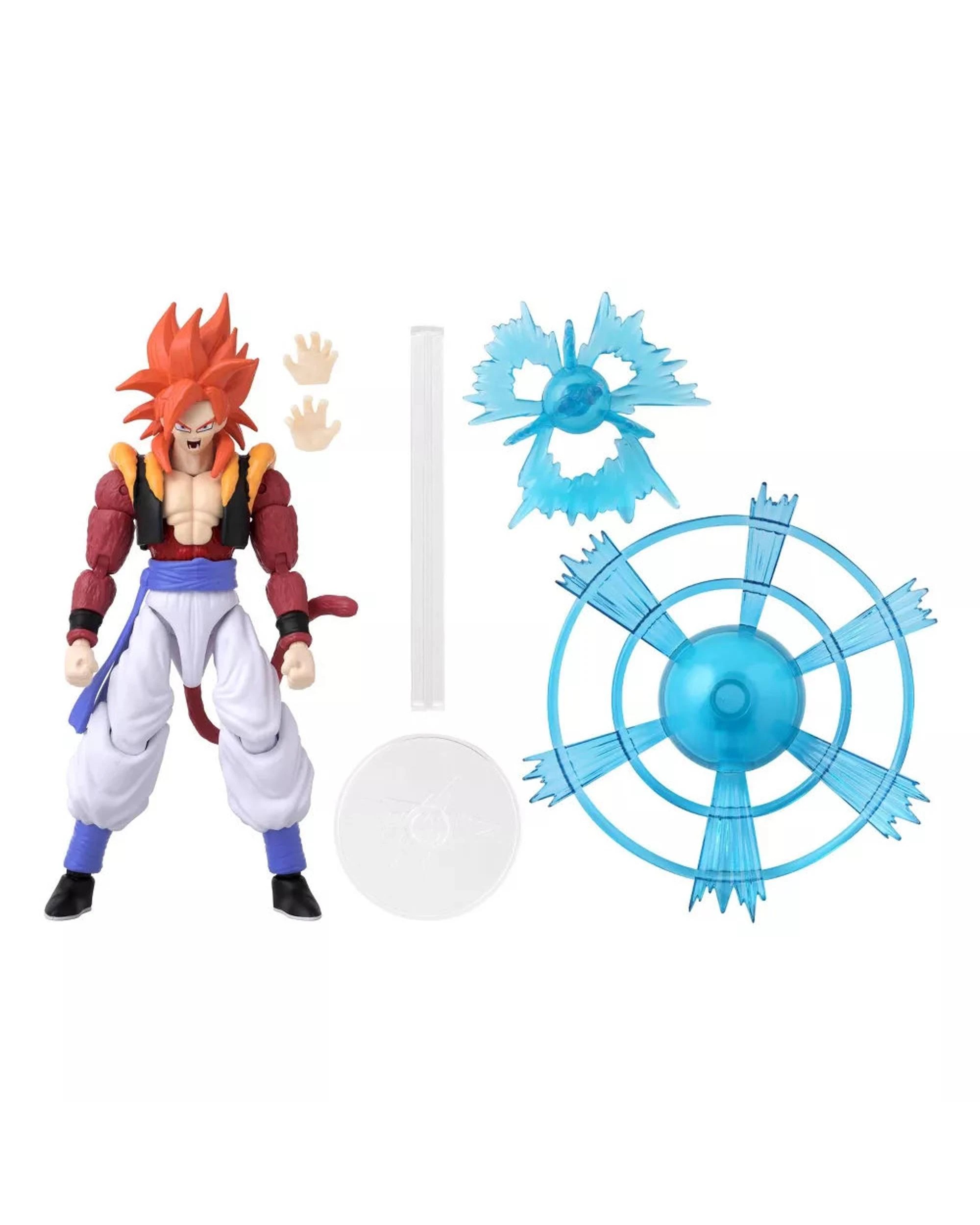 5 Bandai Dragon Ball Super Dragon Stars Power Up Pack Super Saiyan 4 Gogeta Figure, 5 of 7