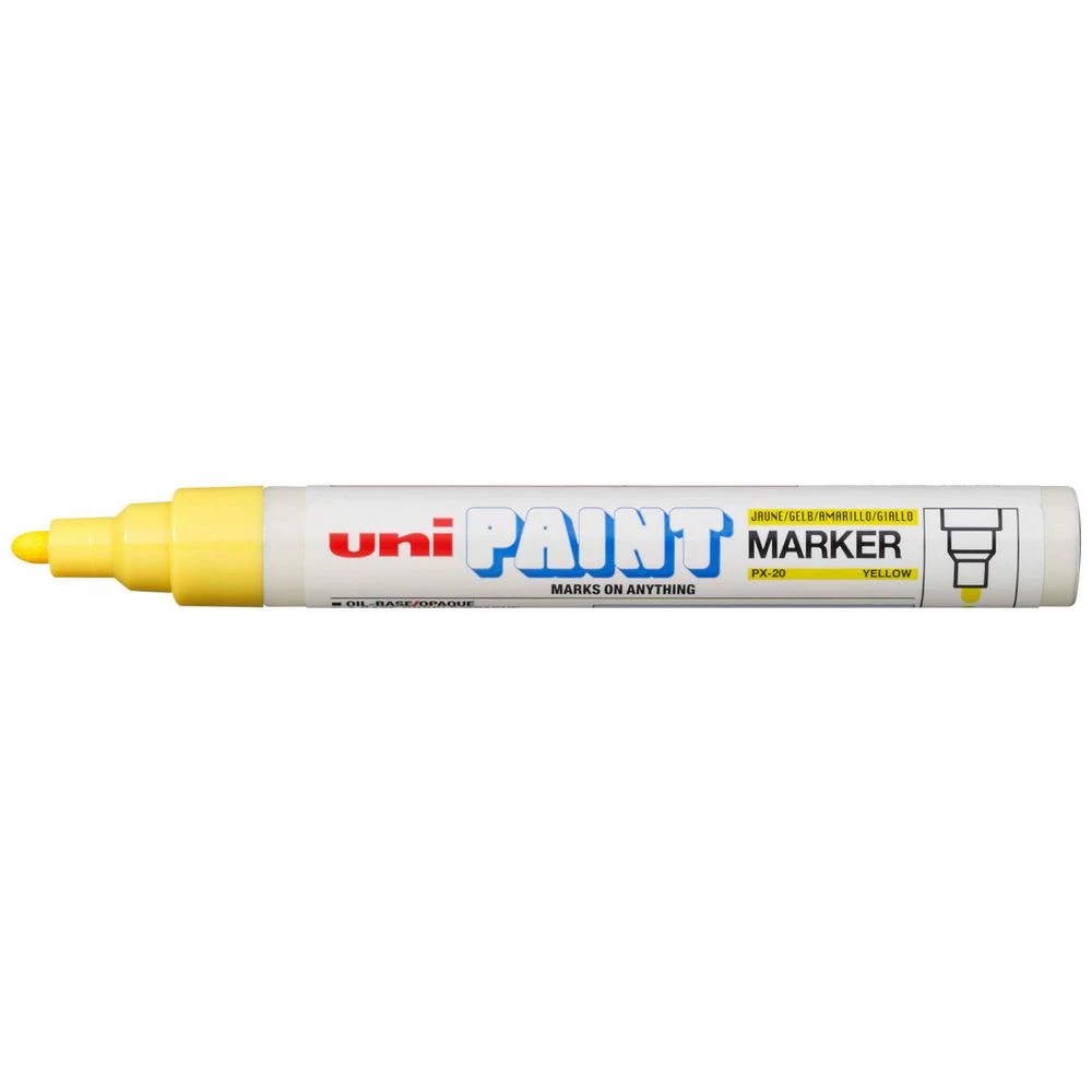 1 Uni PX-20 Paint Marker Bullet Yellow, 1 of 3