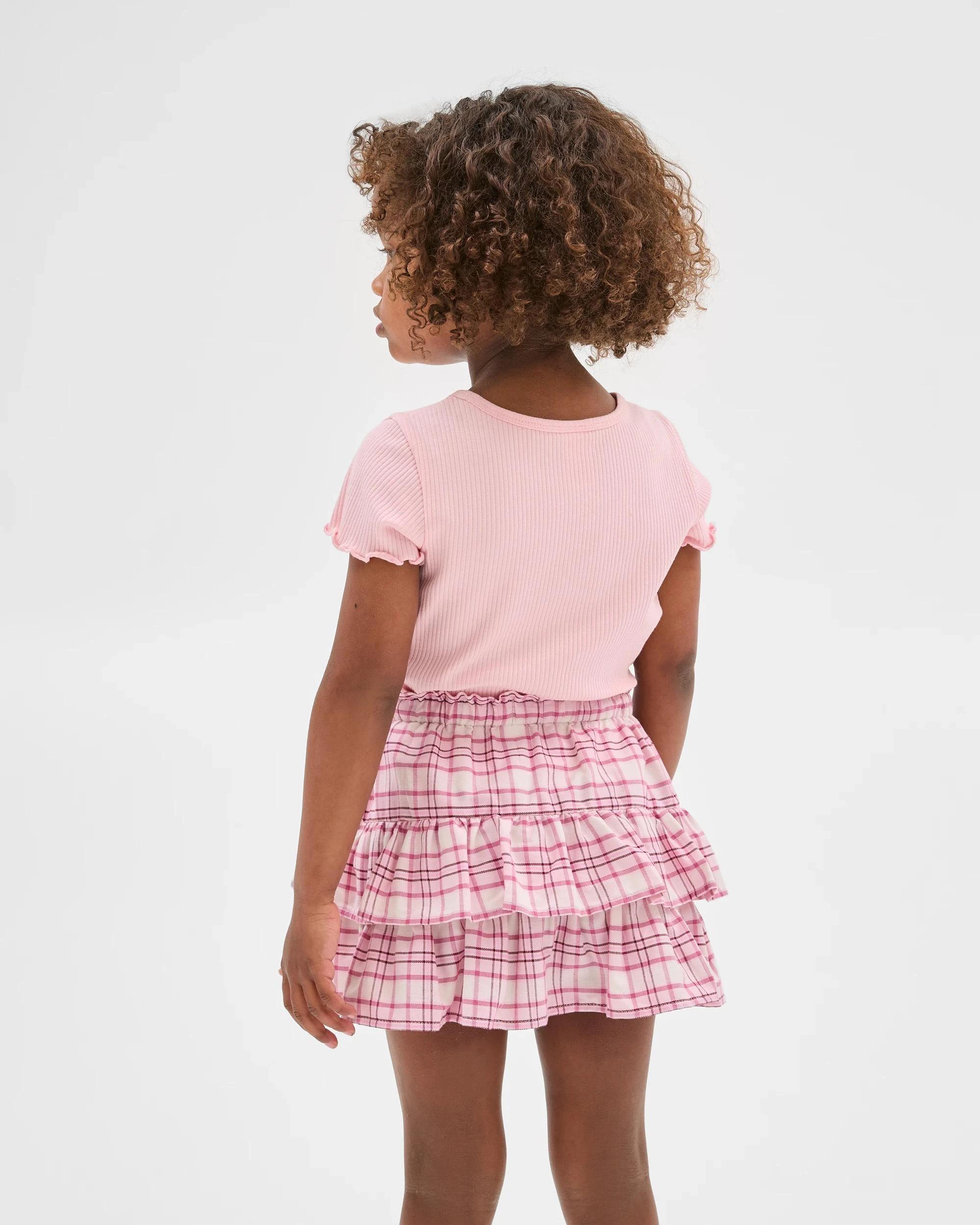 4 Target Australian Cotton Fashion Woven Check Rara Skirt PINK, 4 of 10