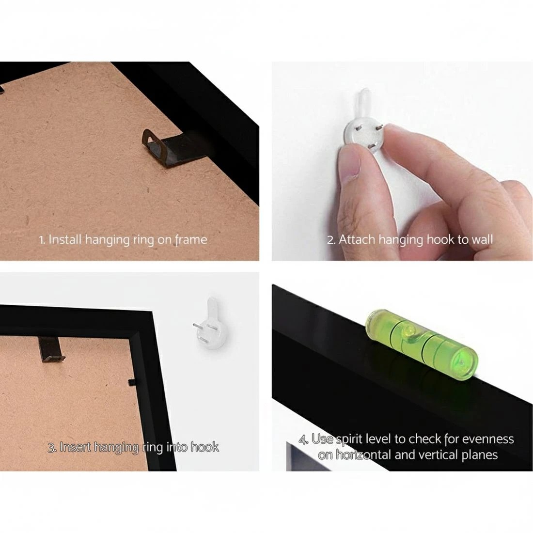 4 Artiss Photo Frames A3 Picture Painting Holder Set Home Decor 3PCS 12x17in - Black, 4 of 7