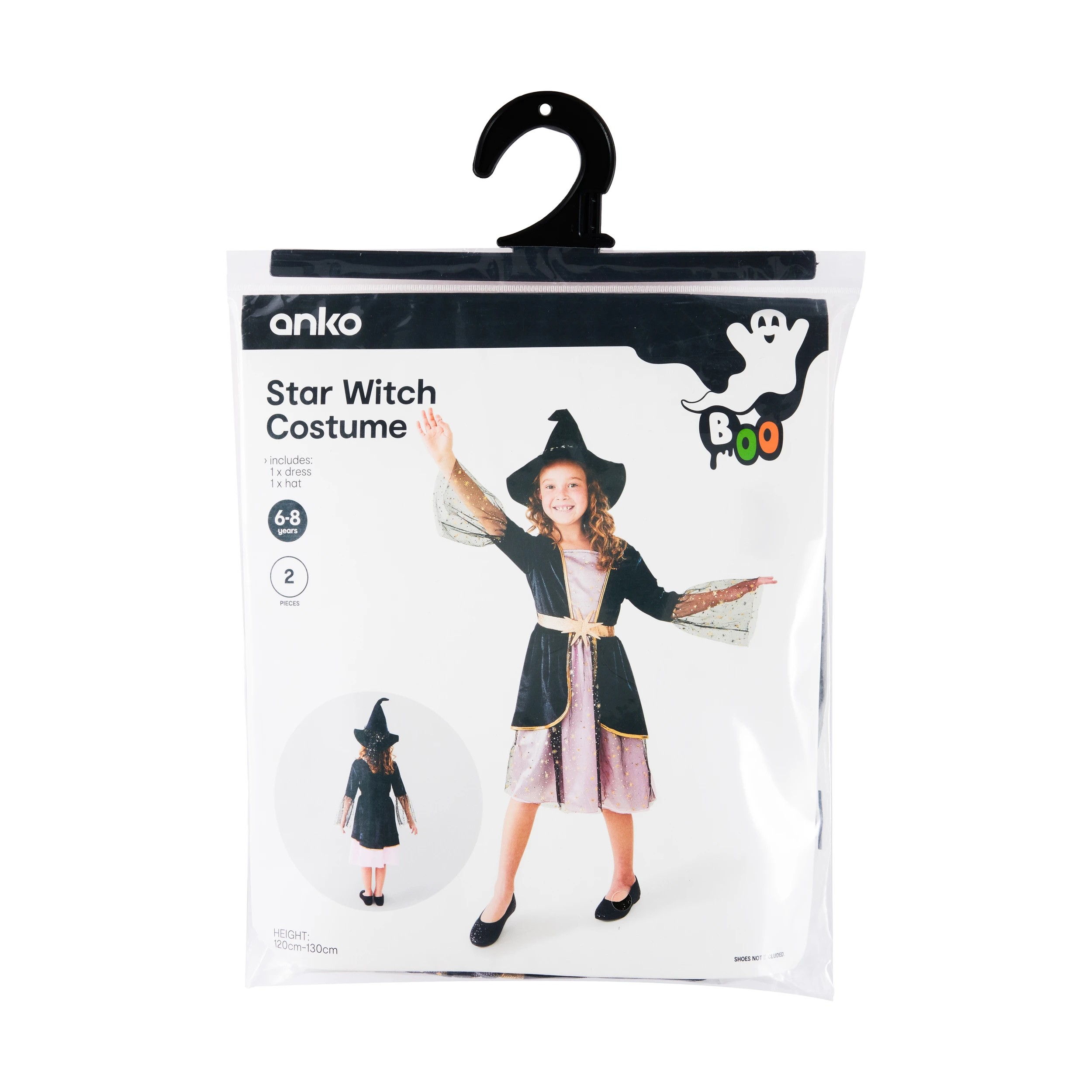 9 Star Witch Costume - Ages 6-8, 9 of 10