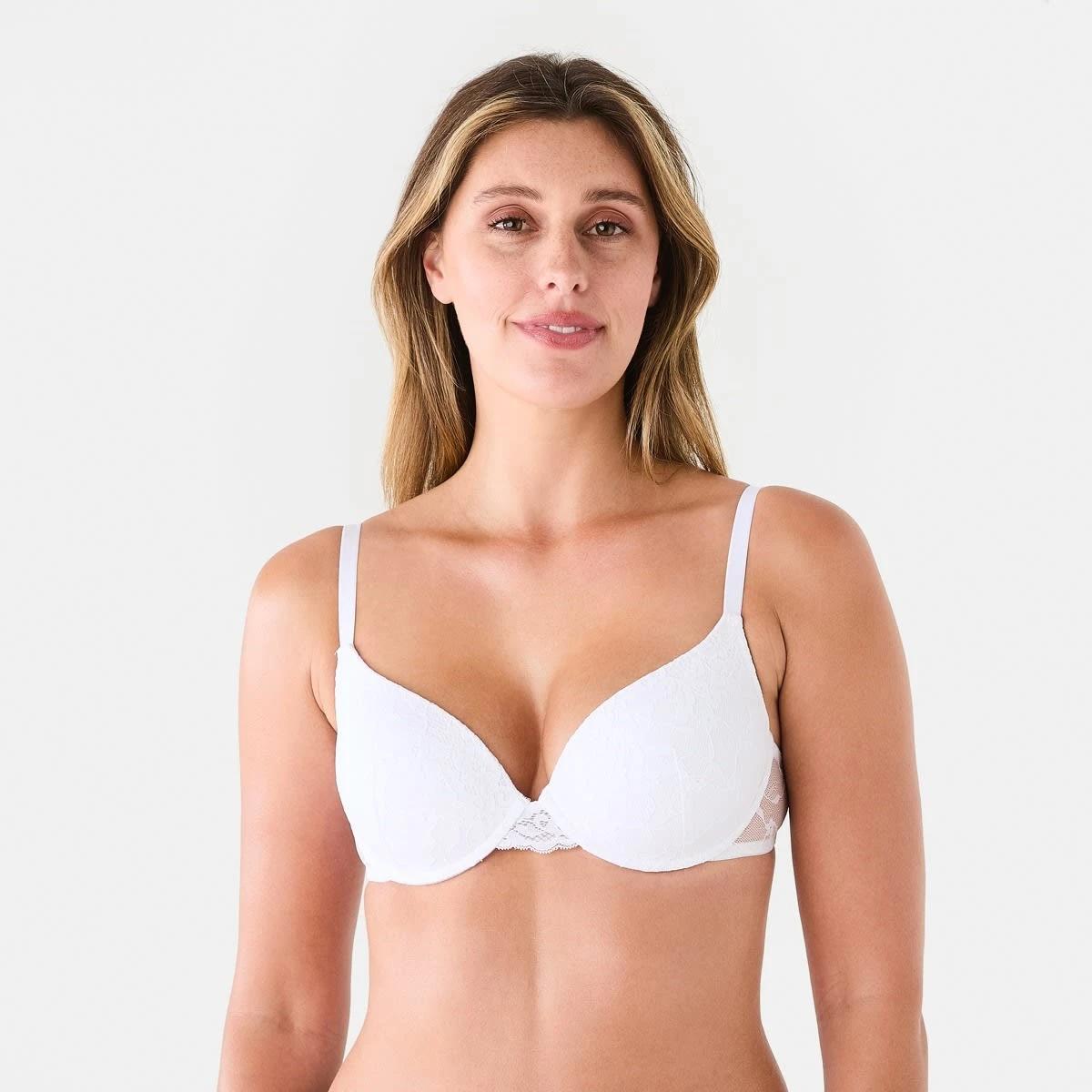 1 Lace T-shirt Bra WHITE, 1 of 6