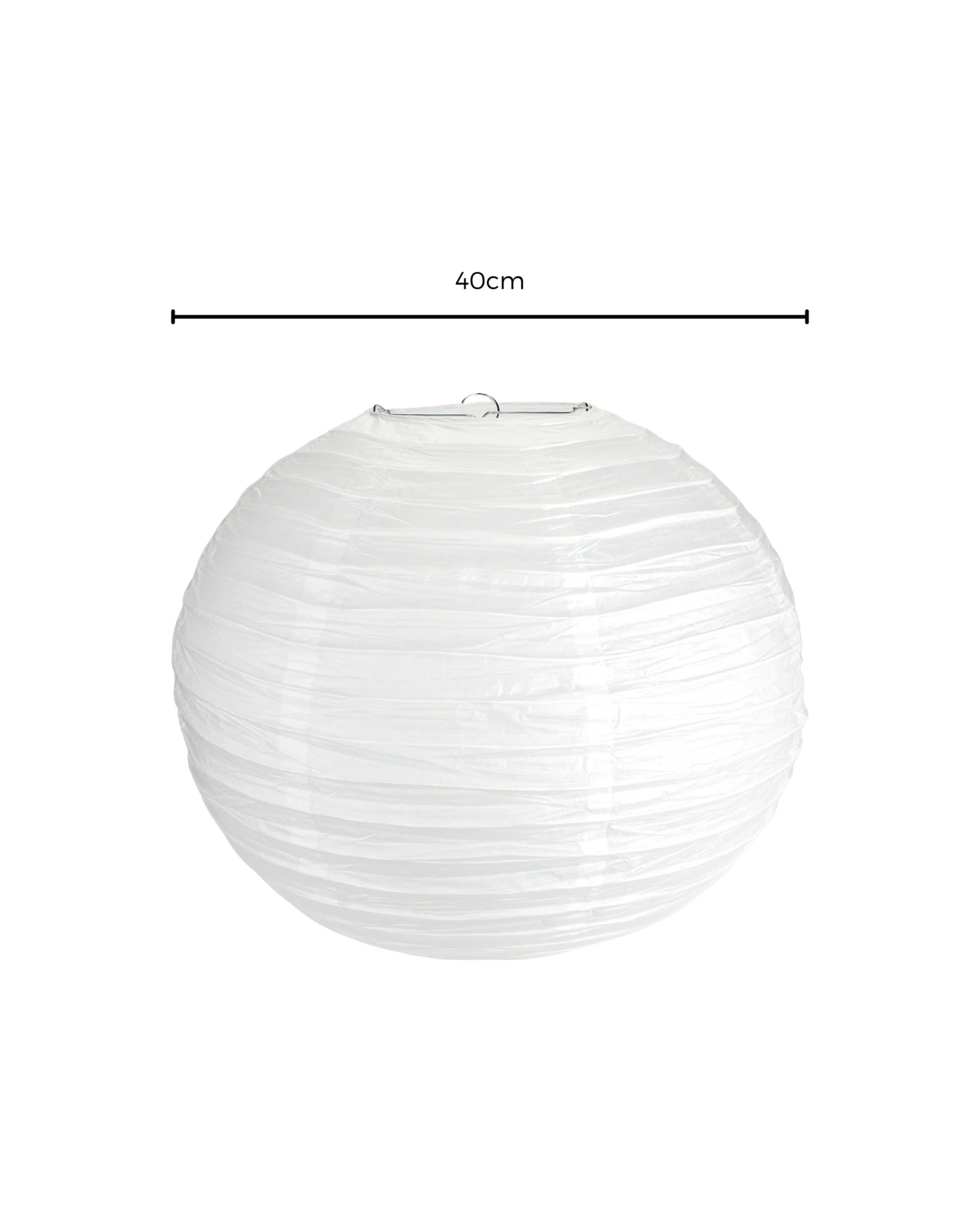 2 JD Party Paper Lantern 40cm - White, 2 of 2